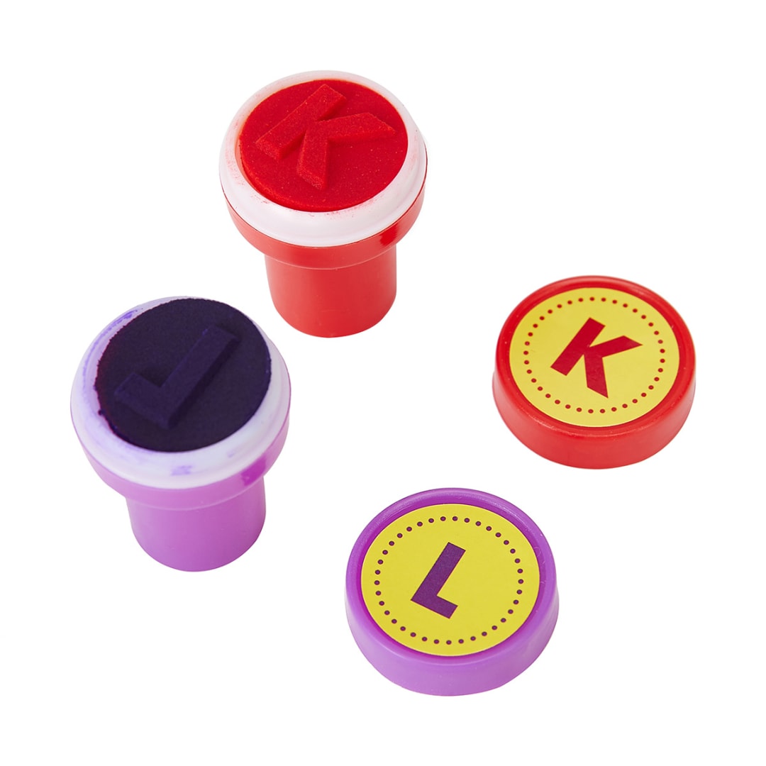 26 Pack ABC Self Ink Stamps Kmart