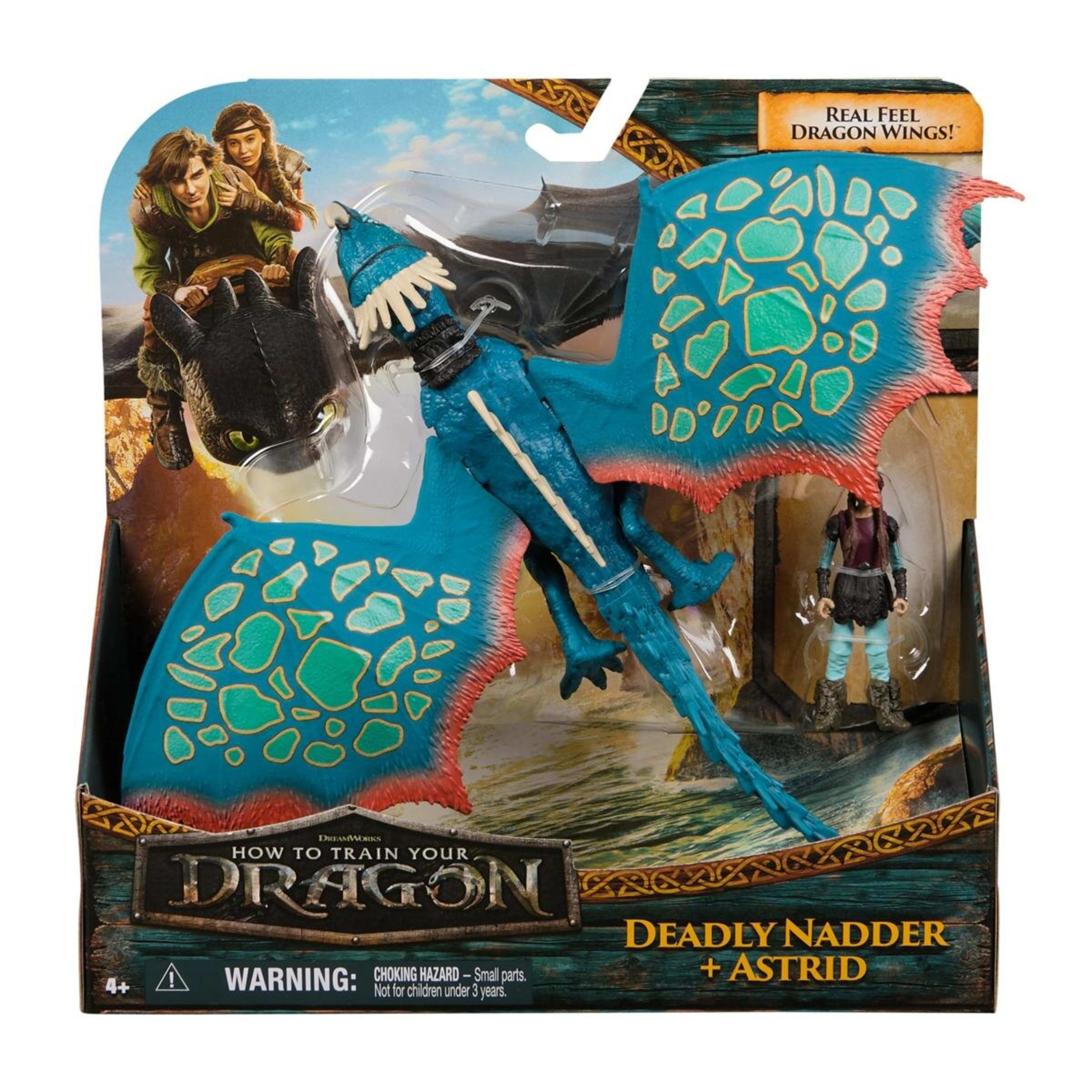 1 How To Train Your Dragon Deadly Nadder and Astrid Action Figure Set