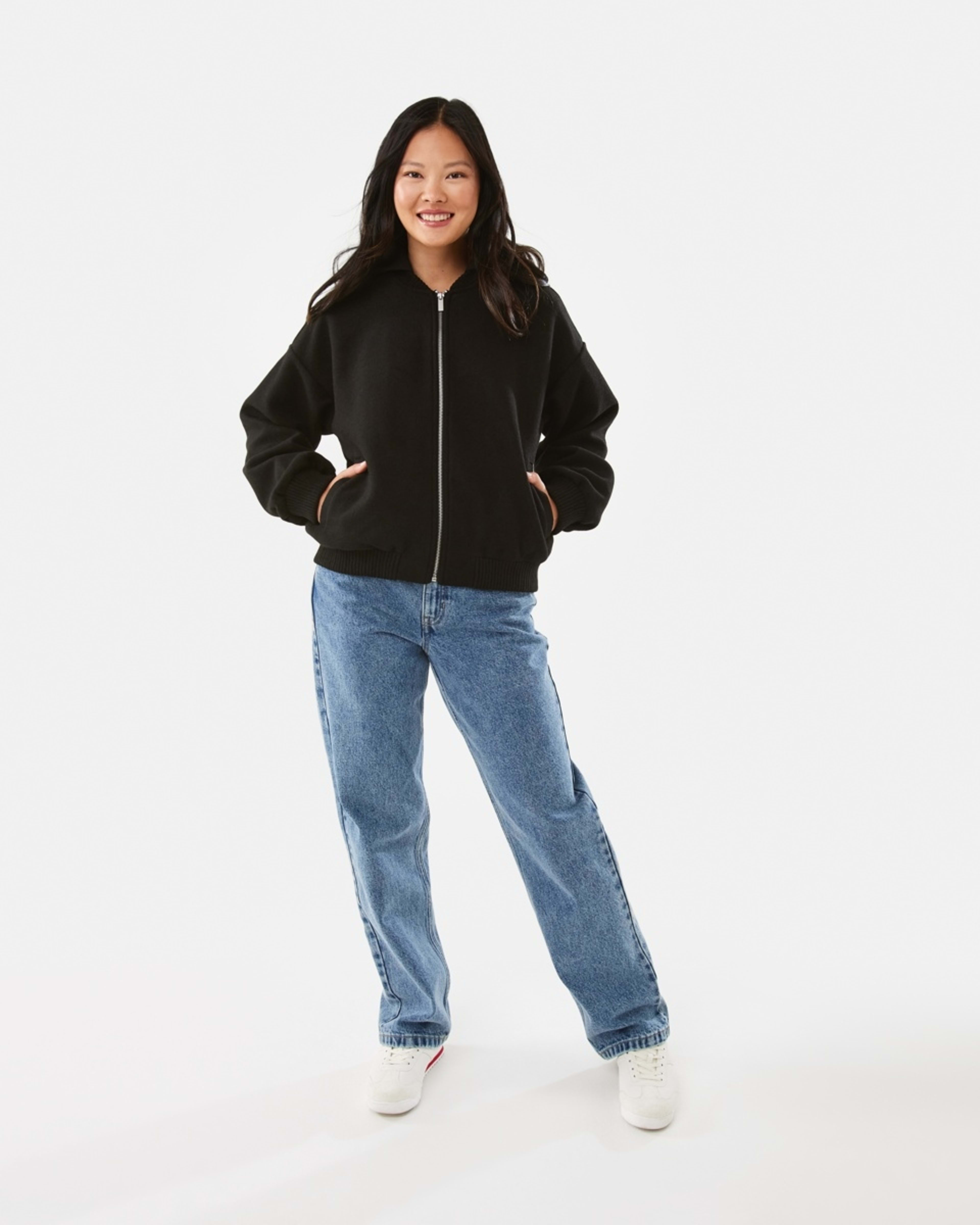 3 Soft Bomber Jacket Black, 3 of 8