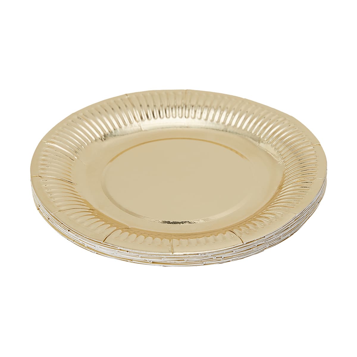 16 Pack Gold Look Foil Dessert Plates Kmart NZ