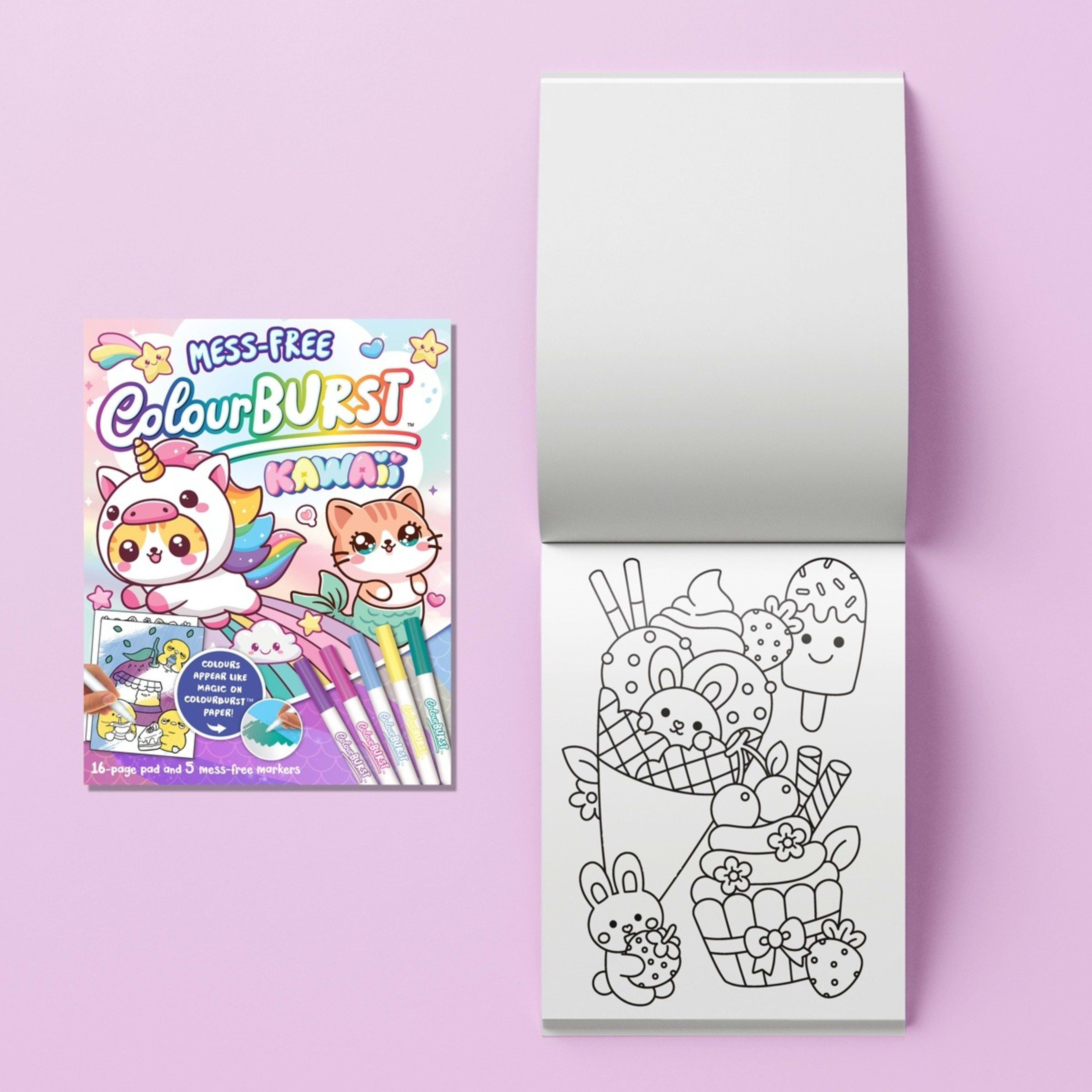 3 INKredibles Mess-Free ColourBurst Kawaii​ Activity Kit - Book, 3 of 6