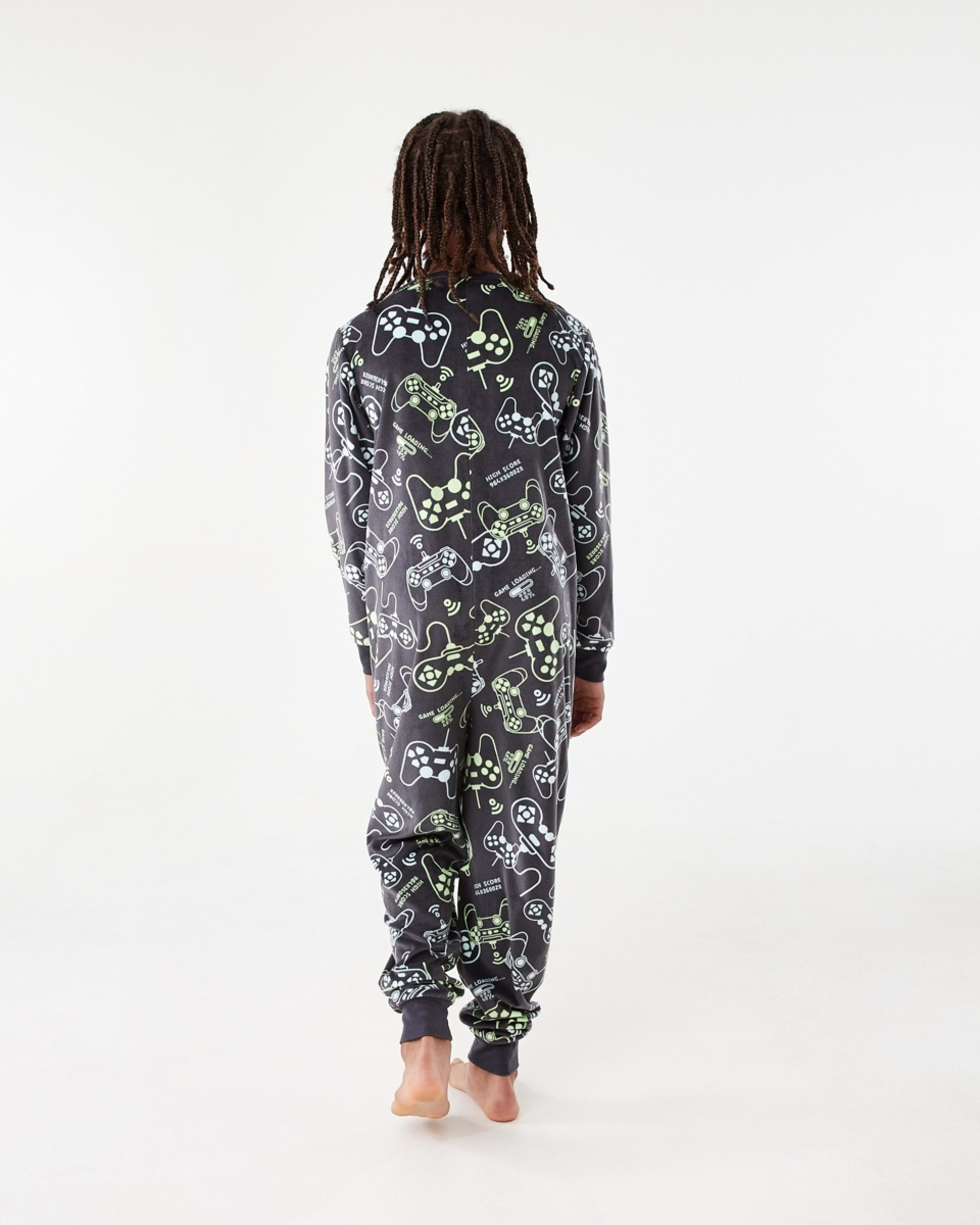 2 Ribbed All-In-One Sleepsuit Game Shift Grey, 2 of 9