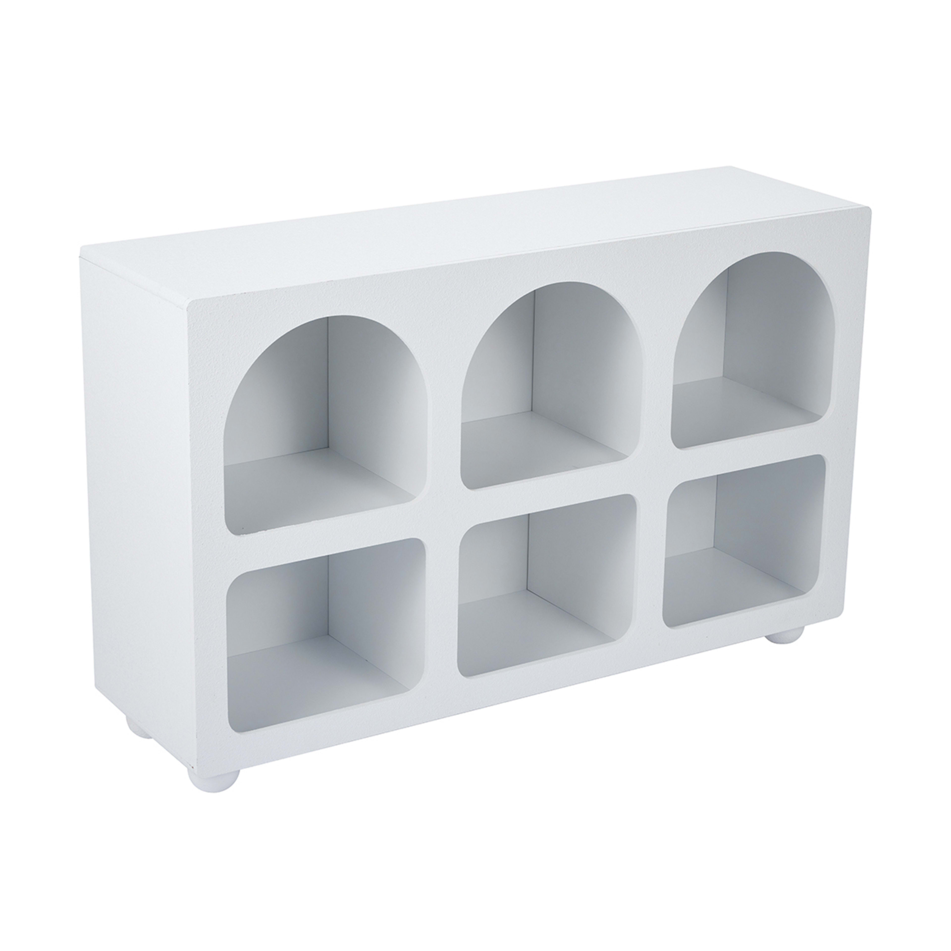 Textured Arched Display Case White Kmart