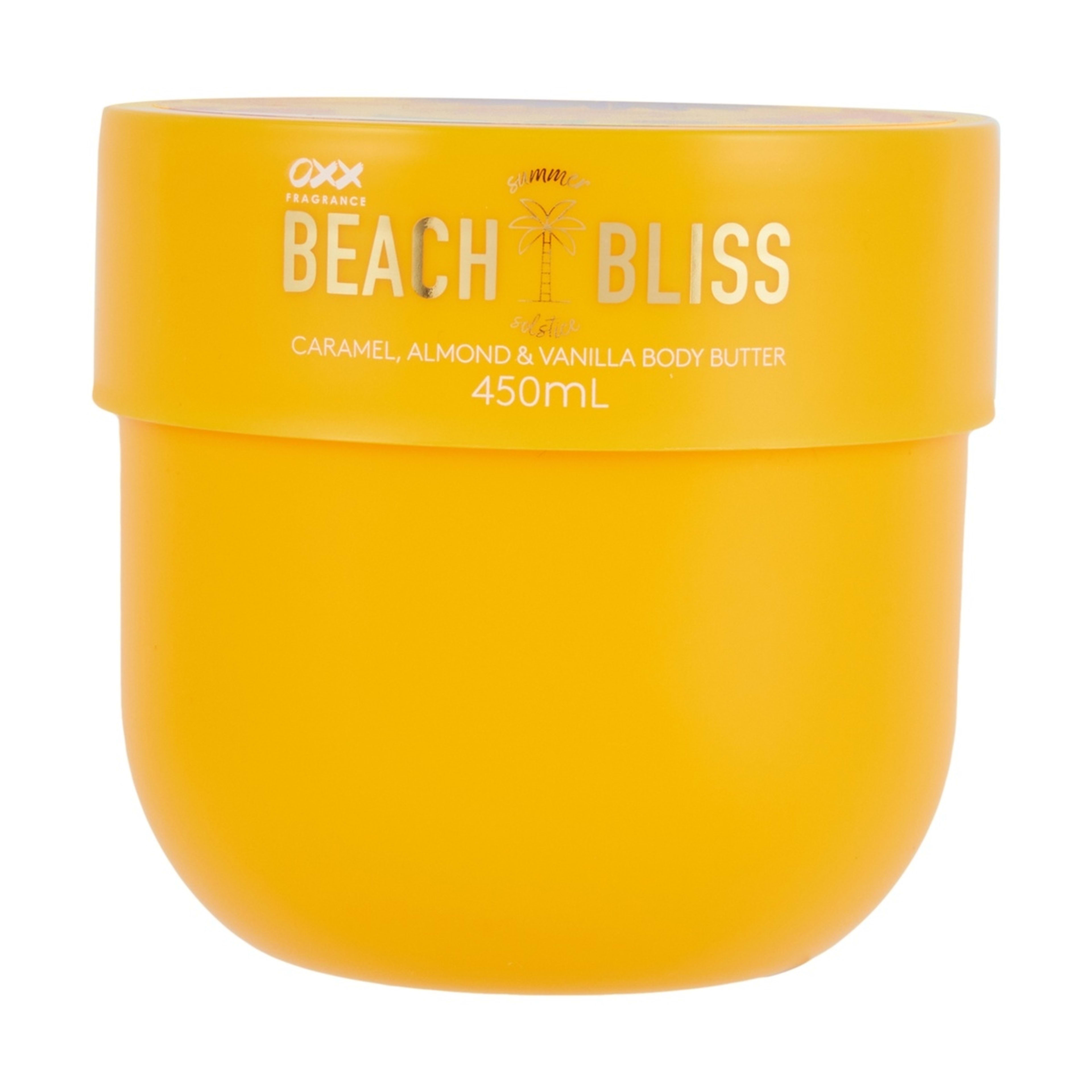 1 OXX Fragrance Beach Bliss Summer Solstice Body Butter 450ml - Caramel, Almond and Vanilla
