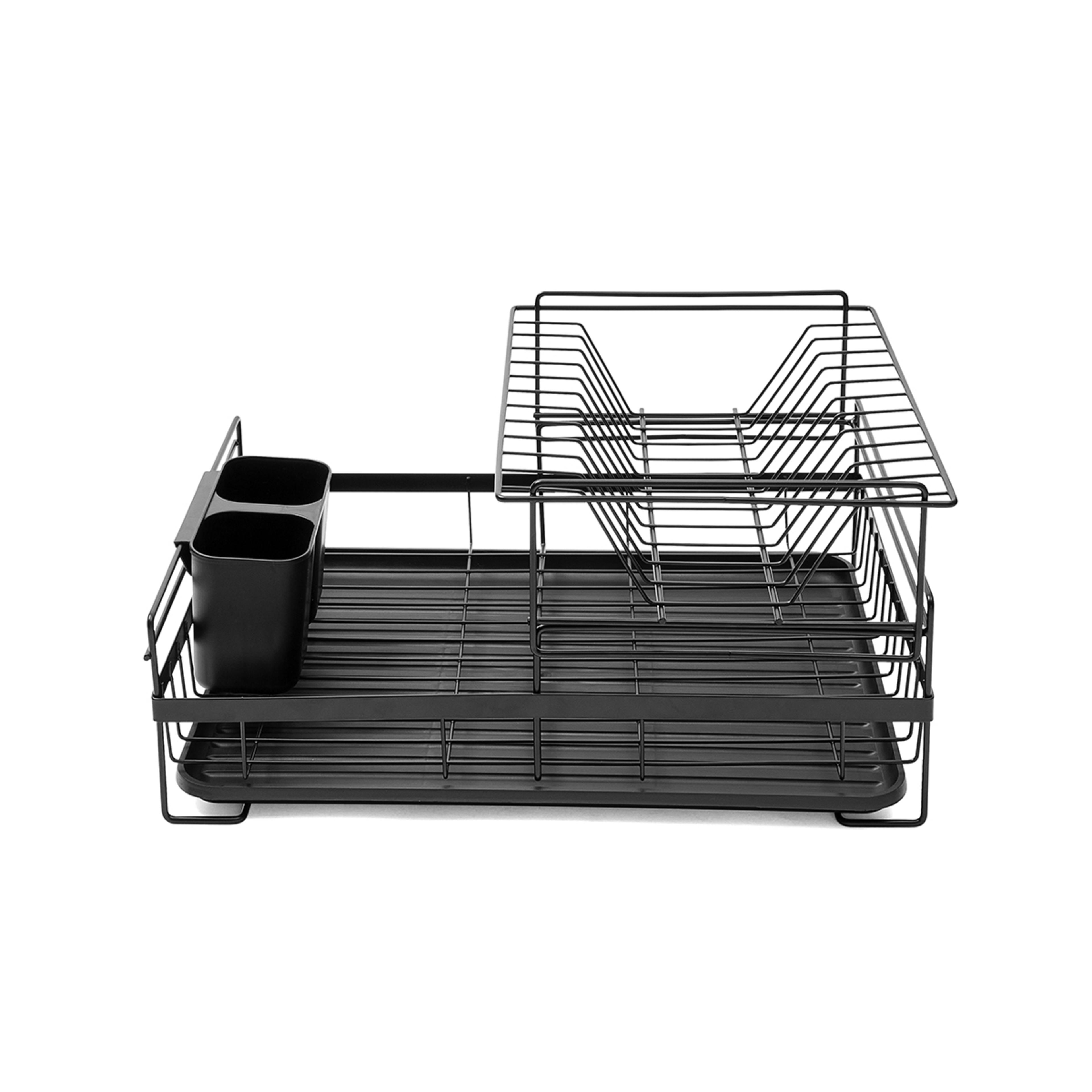 5 2 Tier Dish Rack - Black, 5 of 10