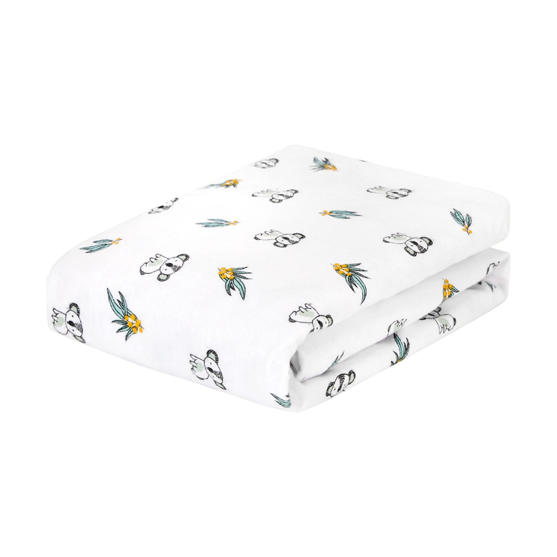 2 Pack Flannelette Cotton Fitted Cot Sheets Koala Kmart