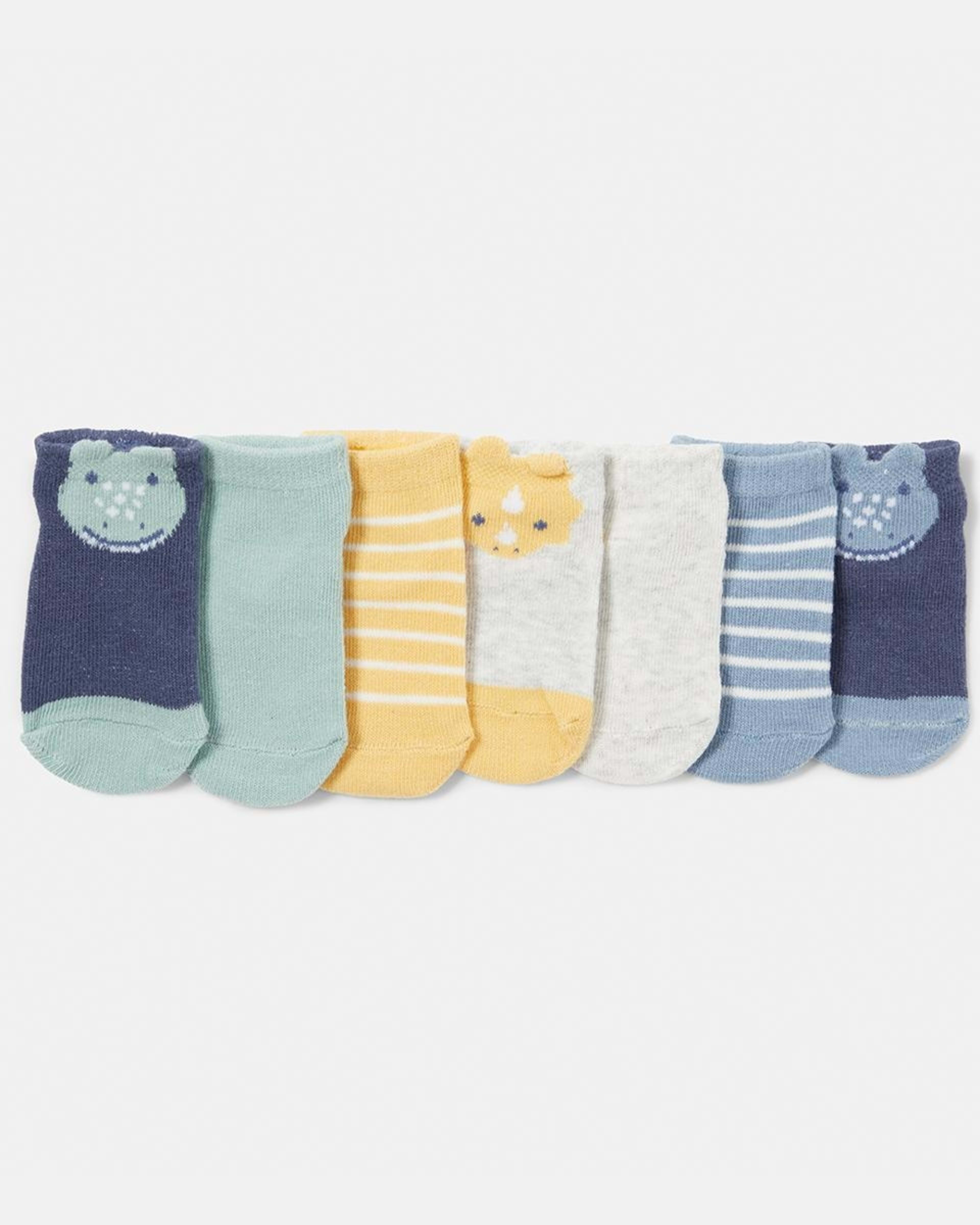 1 7 Pack Novelty Low Cut Socks Novelty Dino Socks Multi Pack
