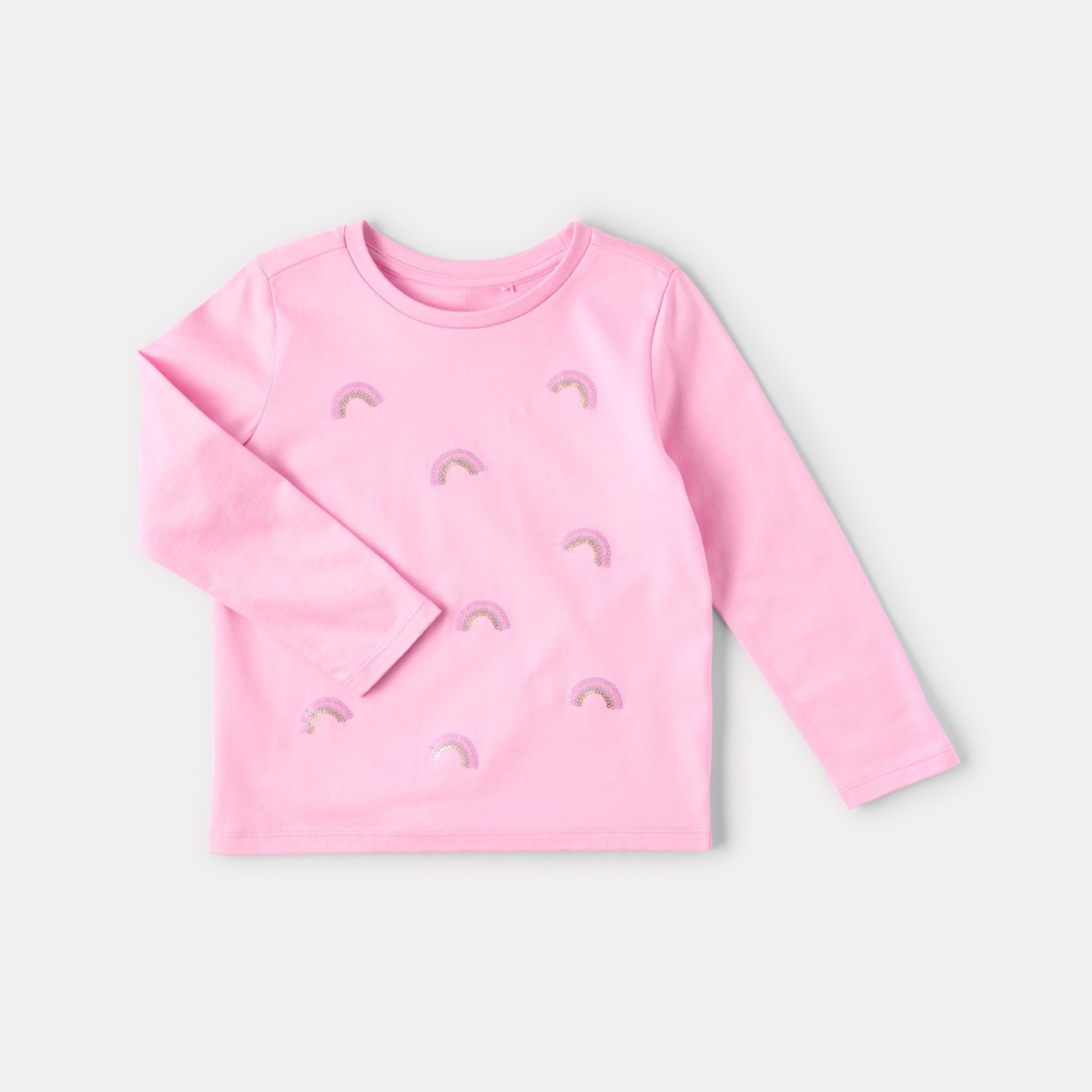 7 Sequin T-shirt Sequin Rainbows Prismatic Pink, 7 of 8