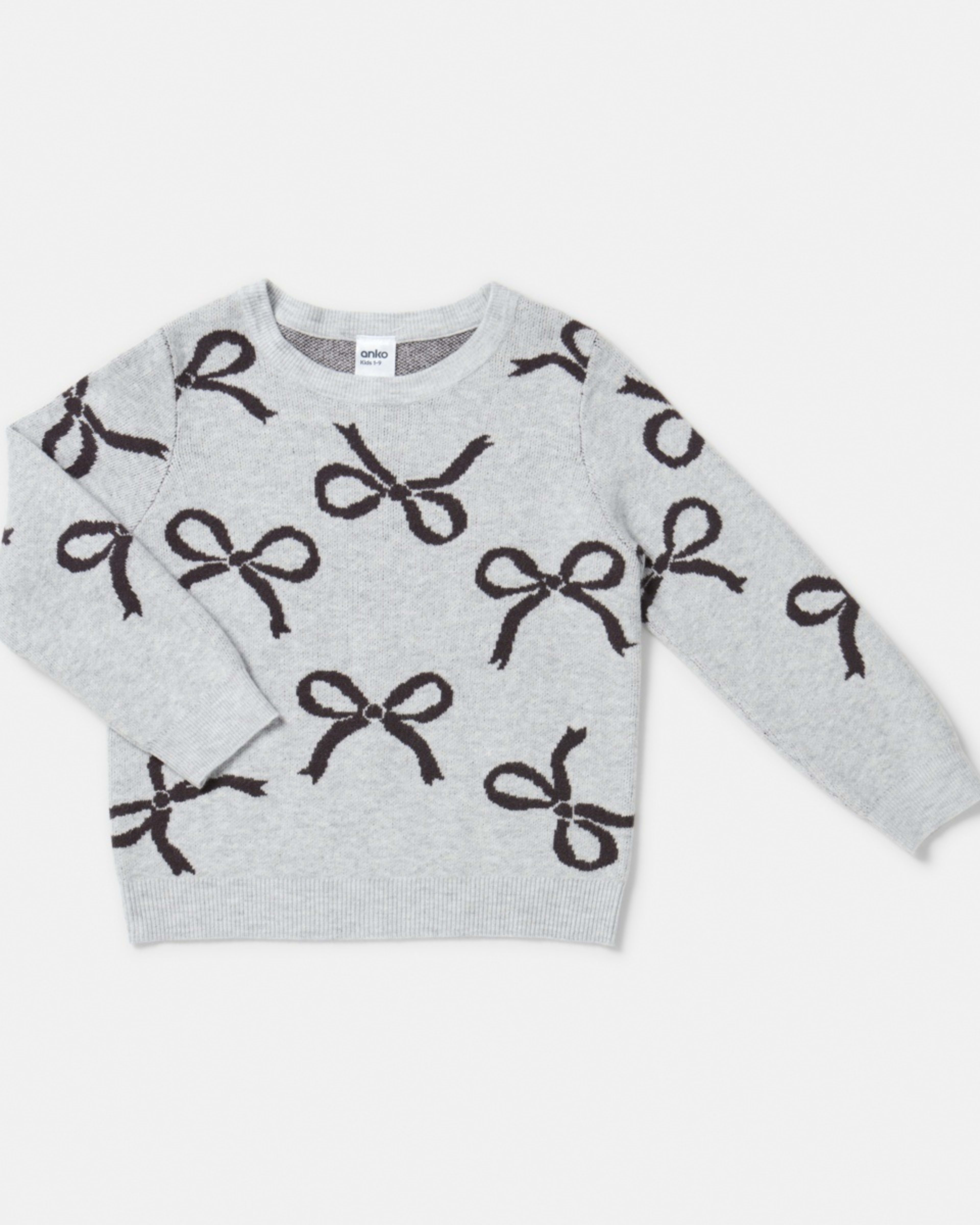 7 Jacquard Knit Jumper Bow, 7 of 8