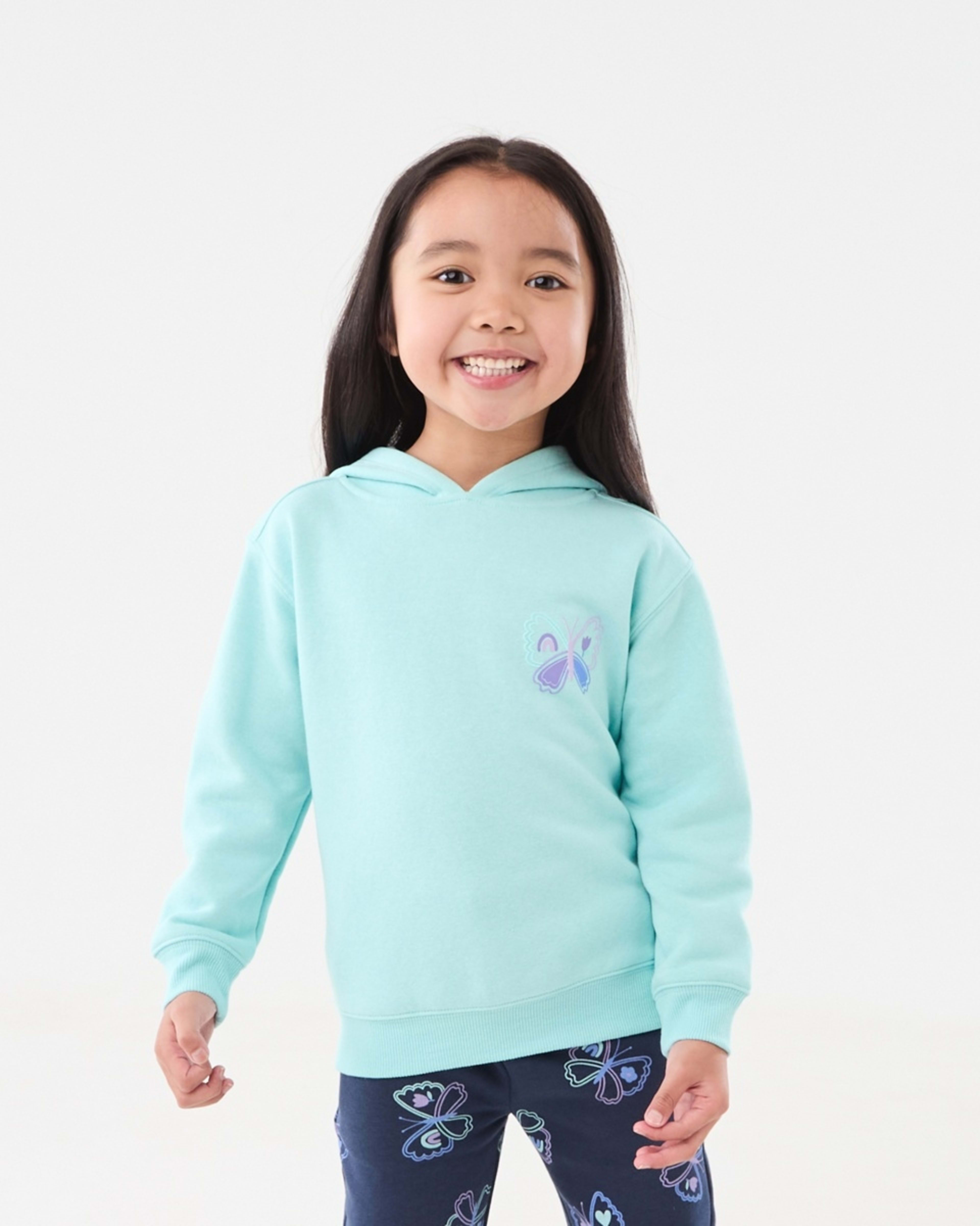 1 Printed Hoodie Lets Have Some Fun Turquoise