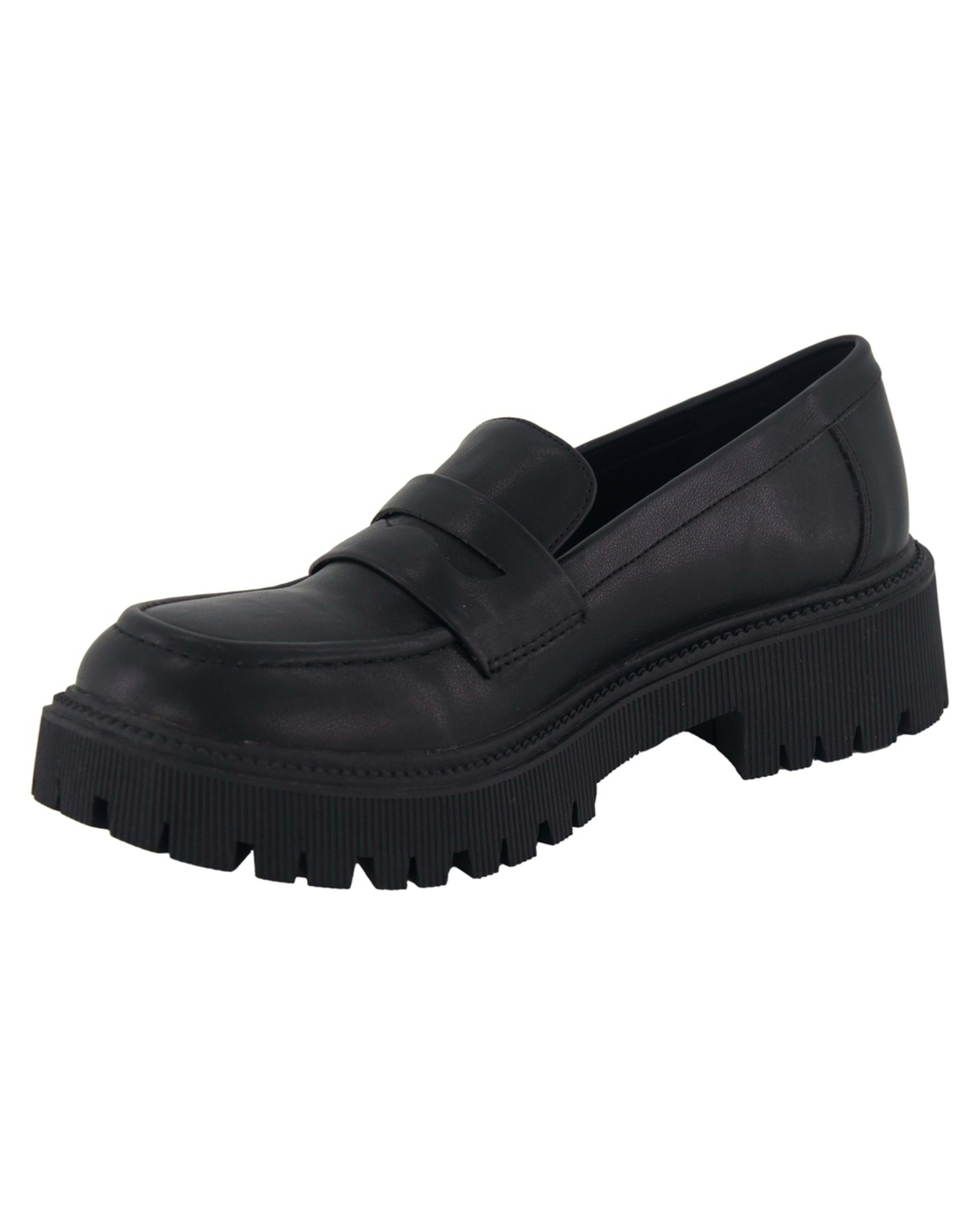 2 Saddle Chunky Loafers Black, 2 of 5