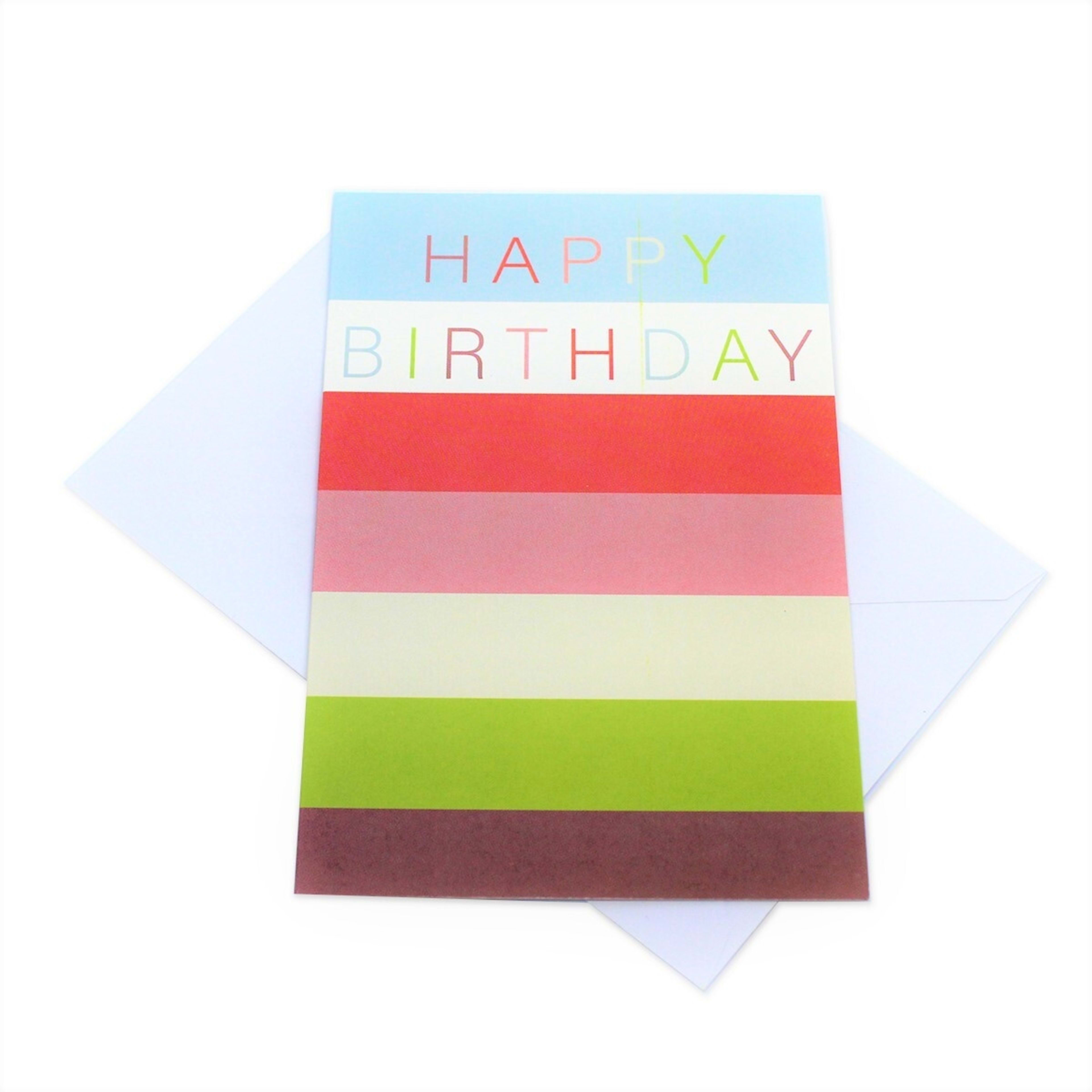 1 Hallmark Birthday Card - Stripes, 1 of 3