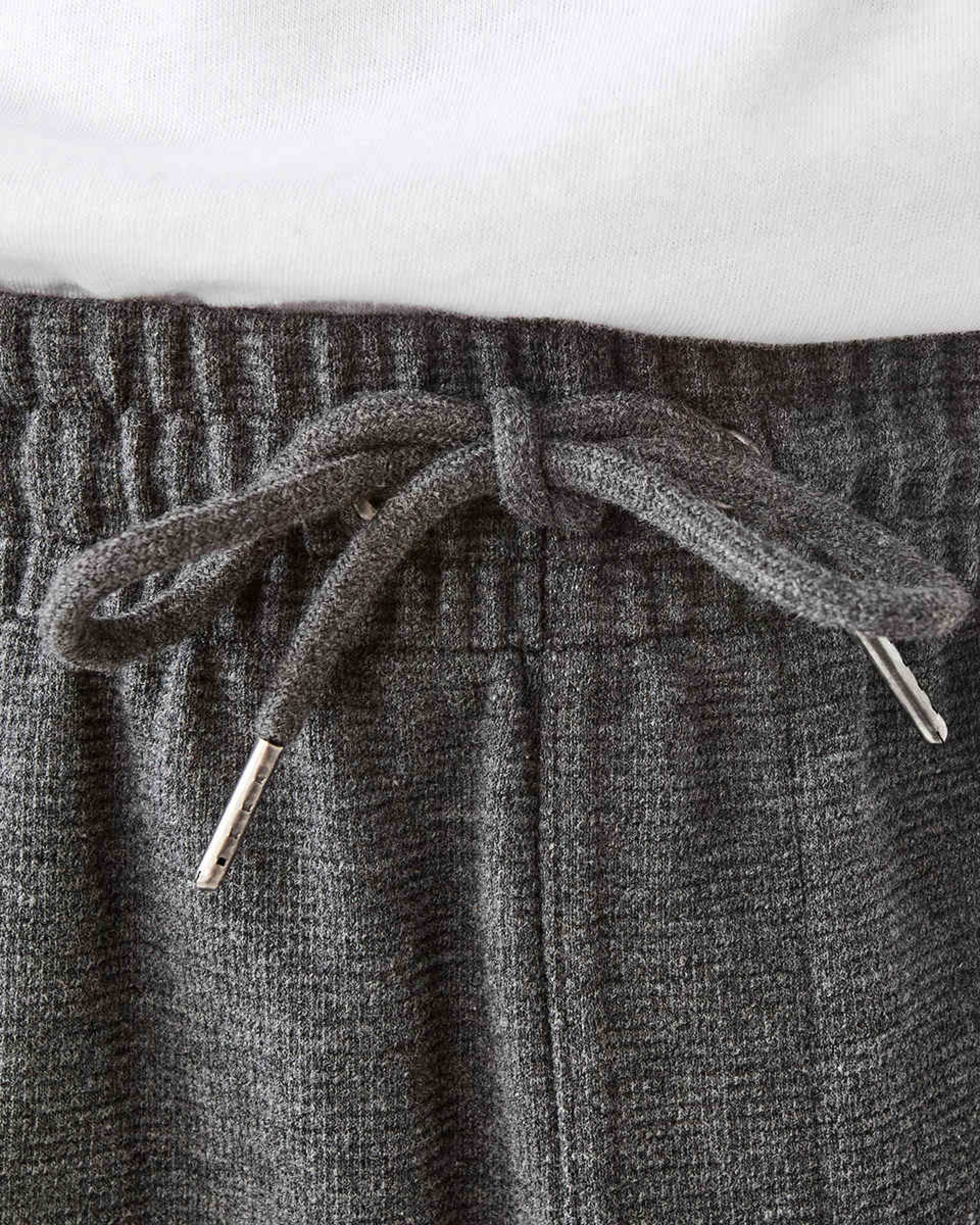 4 Textured Fleece Shorts Gry Chmrle, 4 of 6