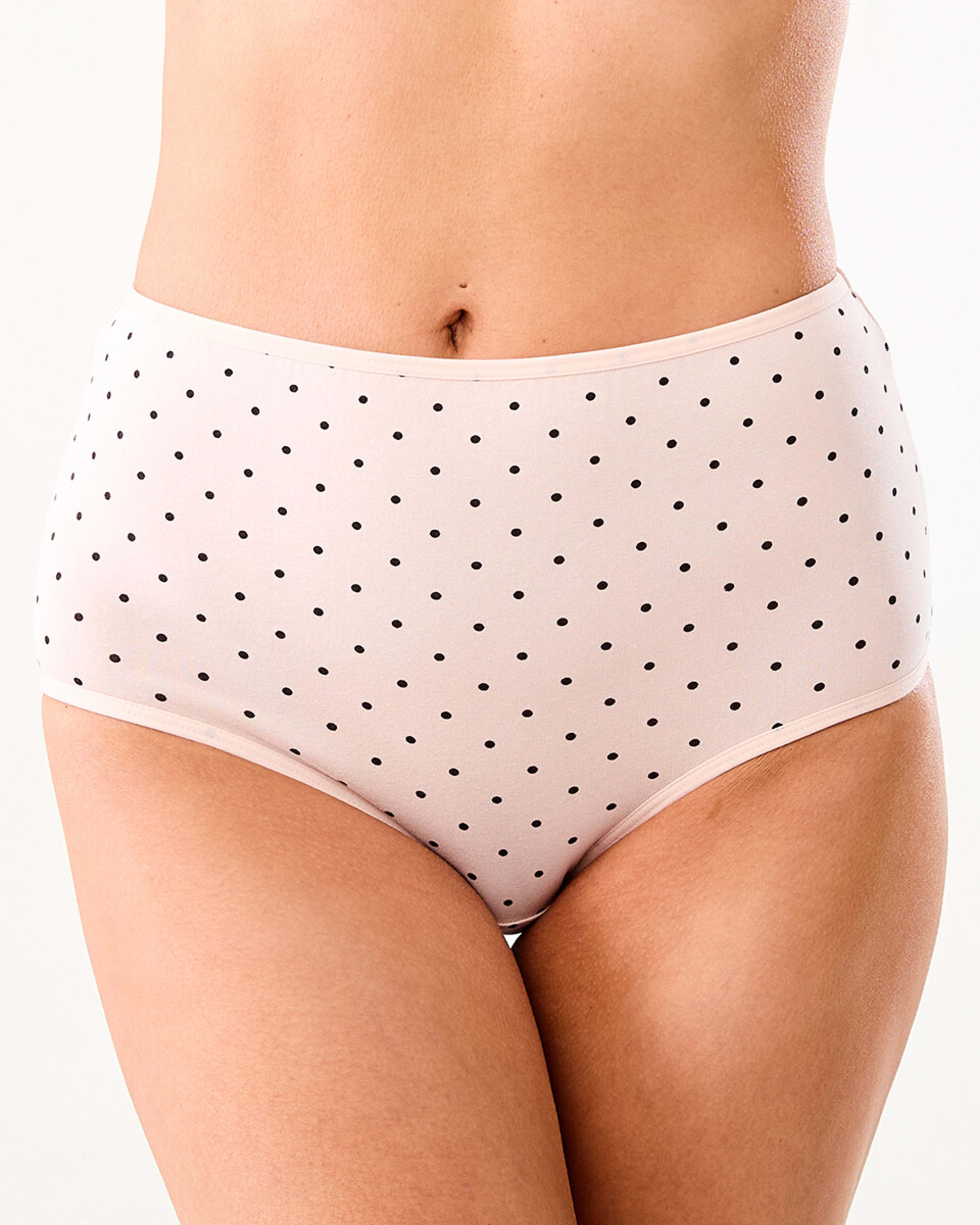 3 7 Pack Cotton Stretch Full Briefs BLACK DOT MULTI, 3 of 10