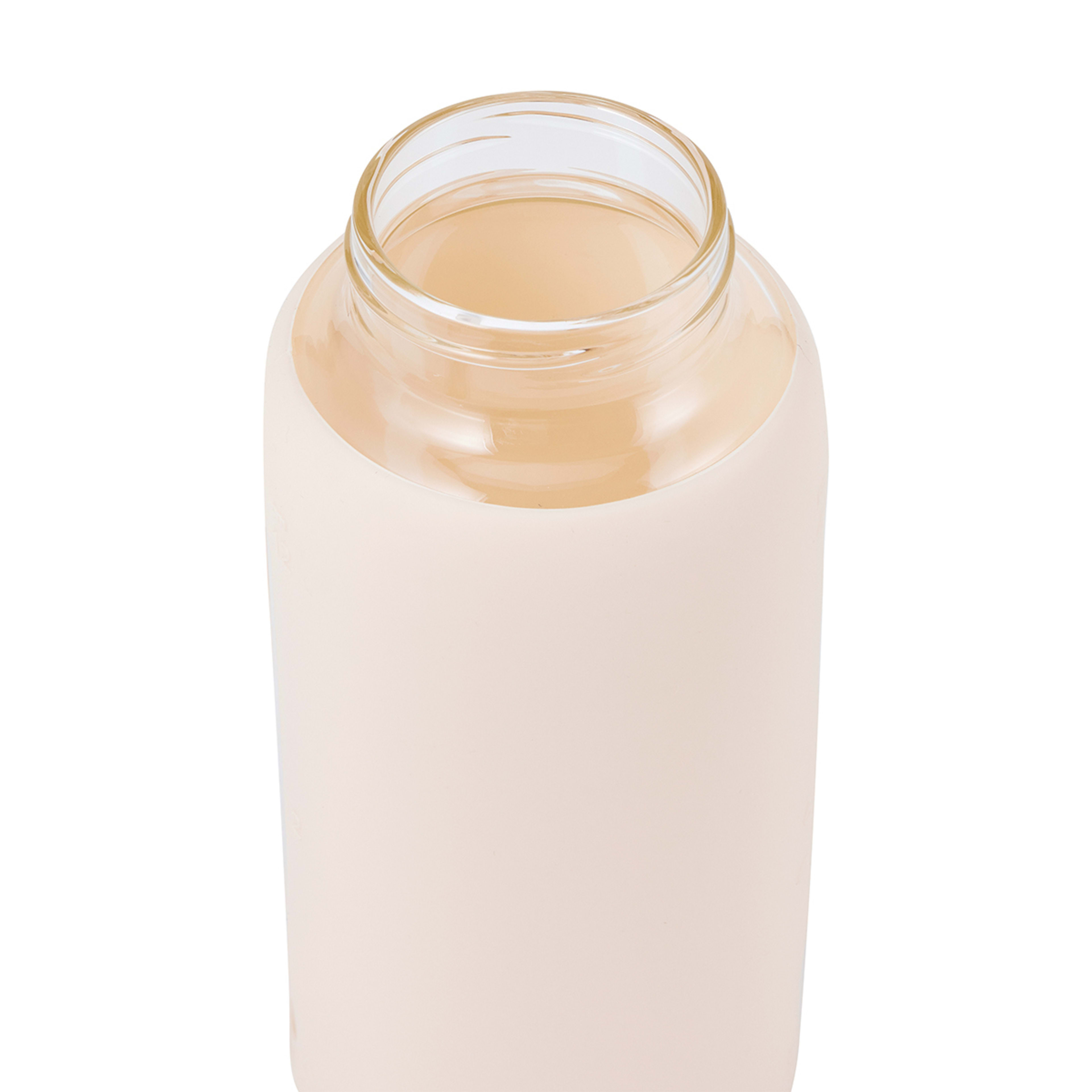 800ml Oatmeal Glass Bottle with Silicone Wrap Kmart