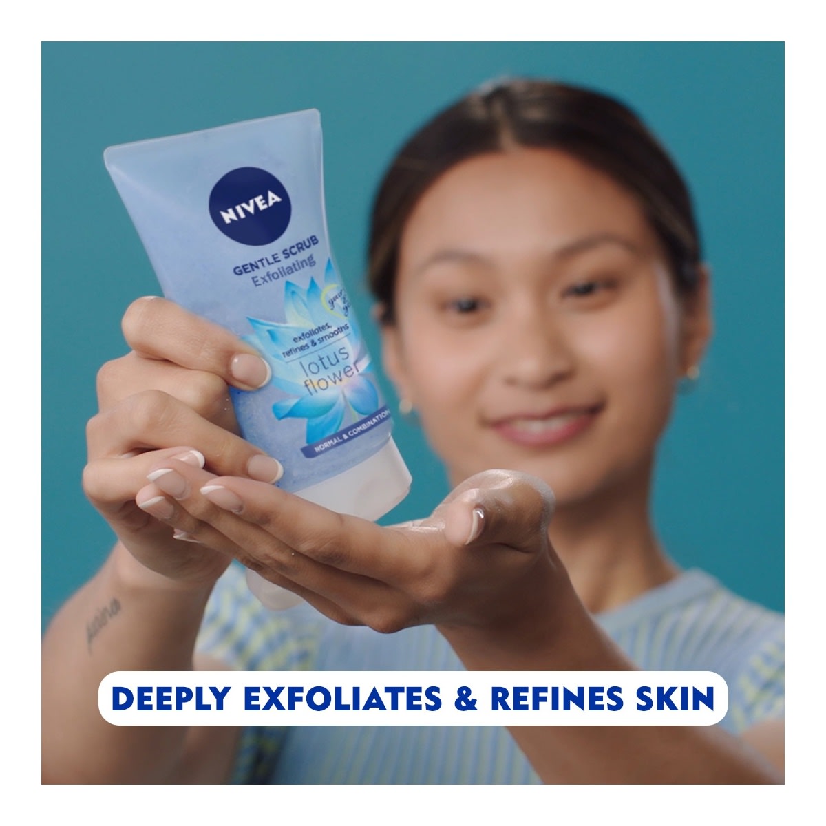Nivea Gentle Exfoliating Scrub 150ml Lotus Flower and Vitamin E Kmart