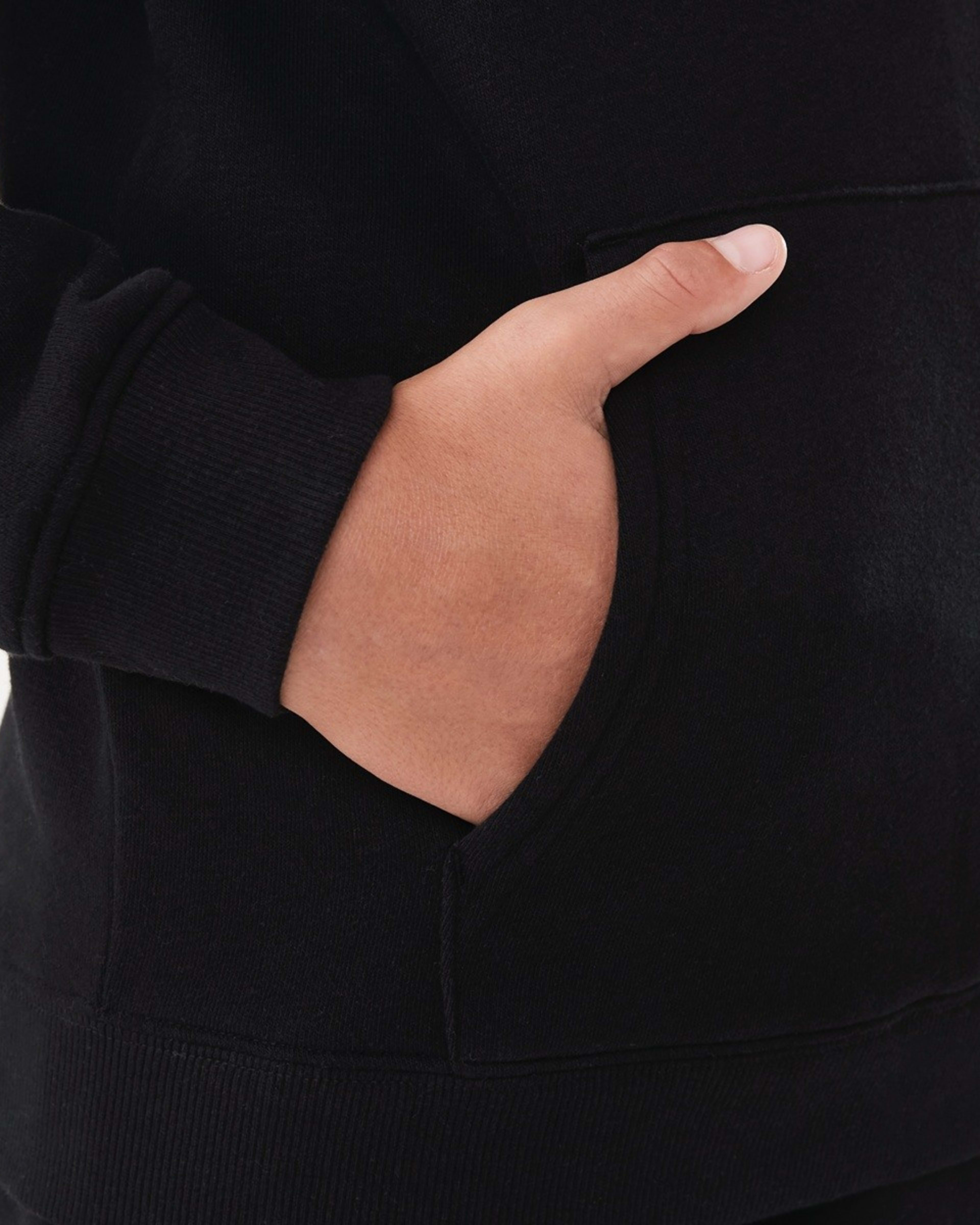 5 Oversized Hoodie With Pocket Black, 5 of 10