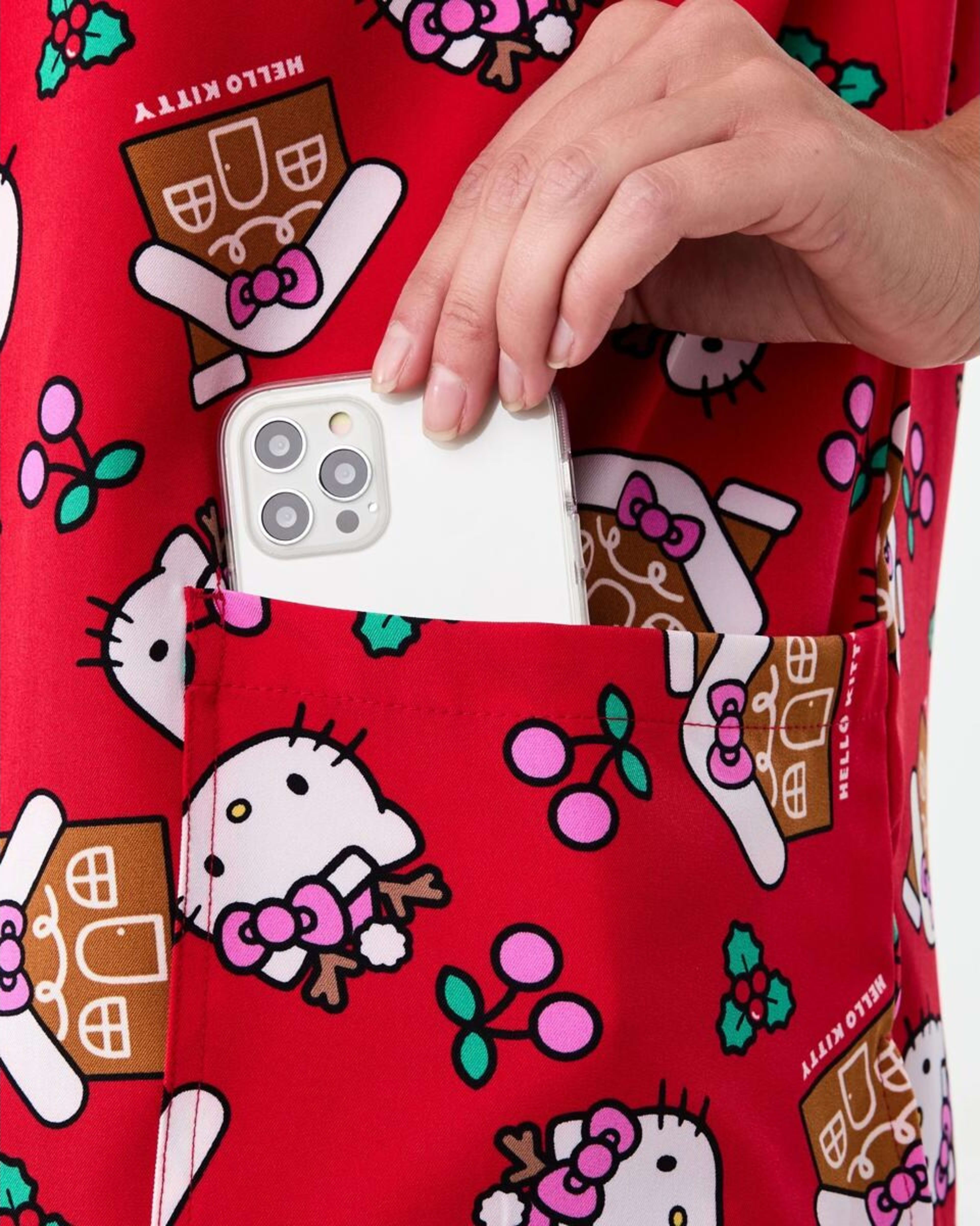 7 Workwear Hello Kitty License Christmas Scrub Top Hellokitty, 7 of 8