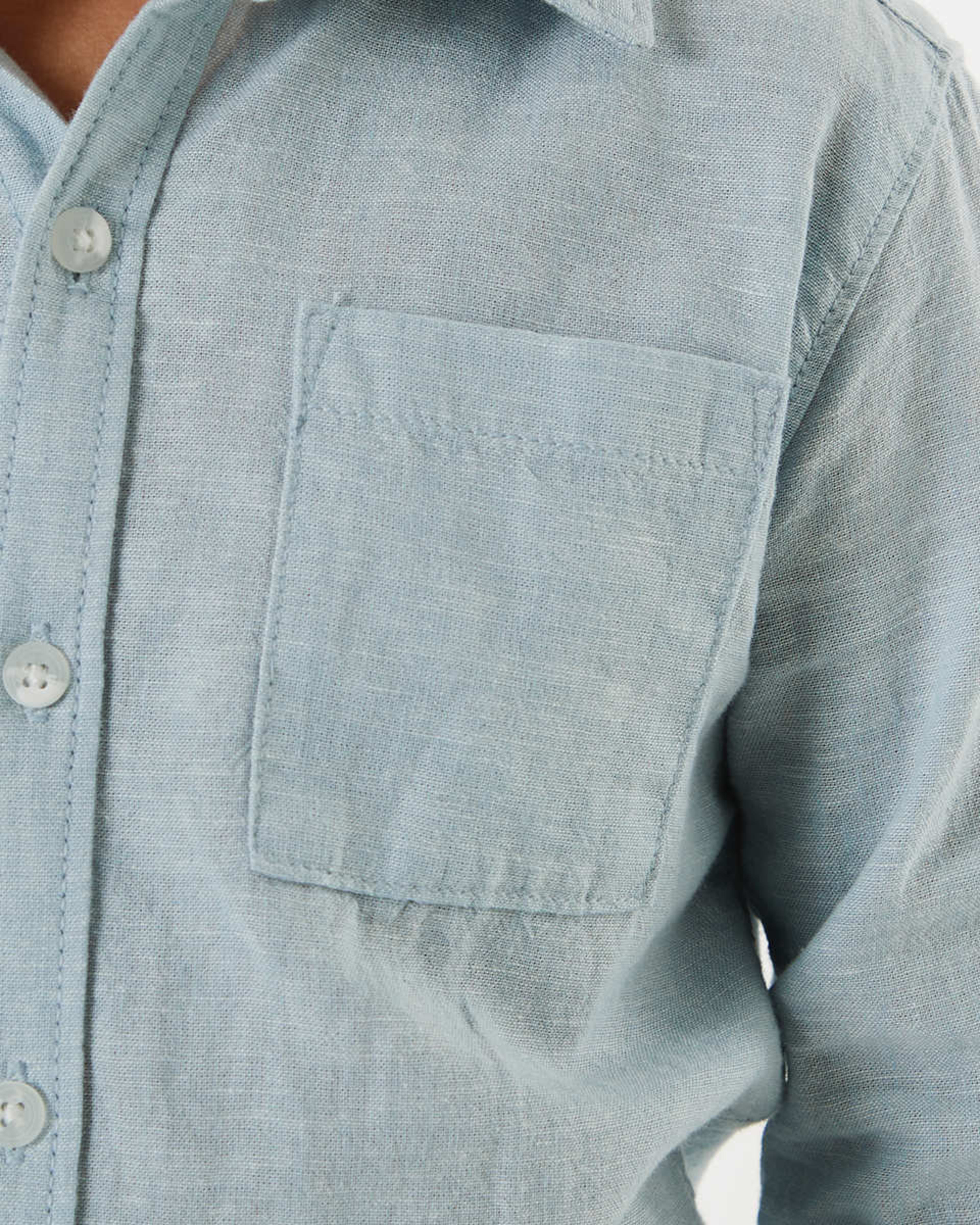 Long Sleeve Linen Shirt Kmart