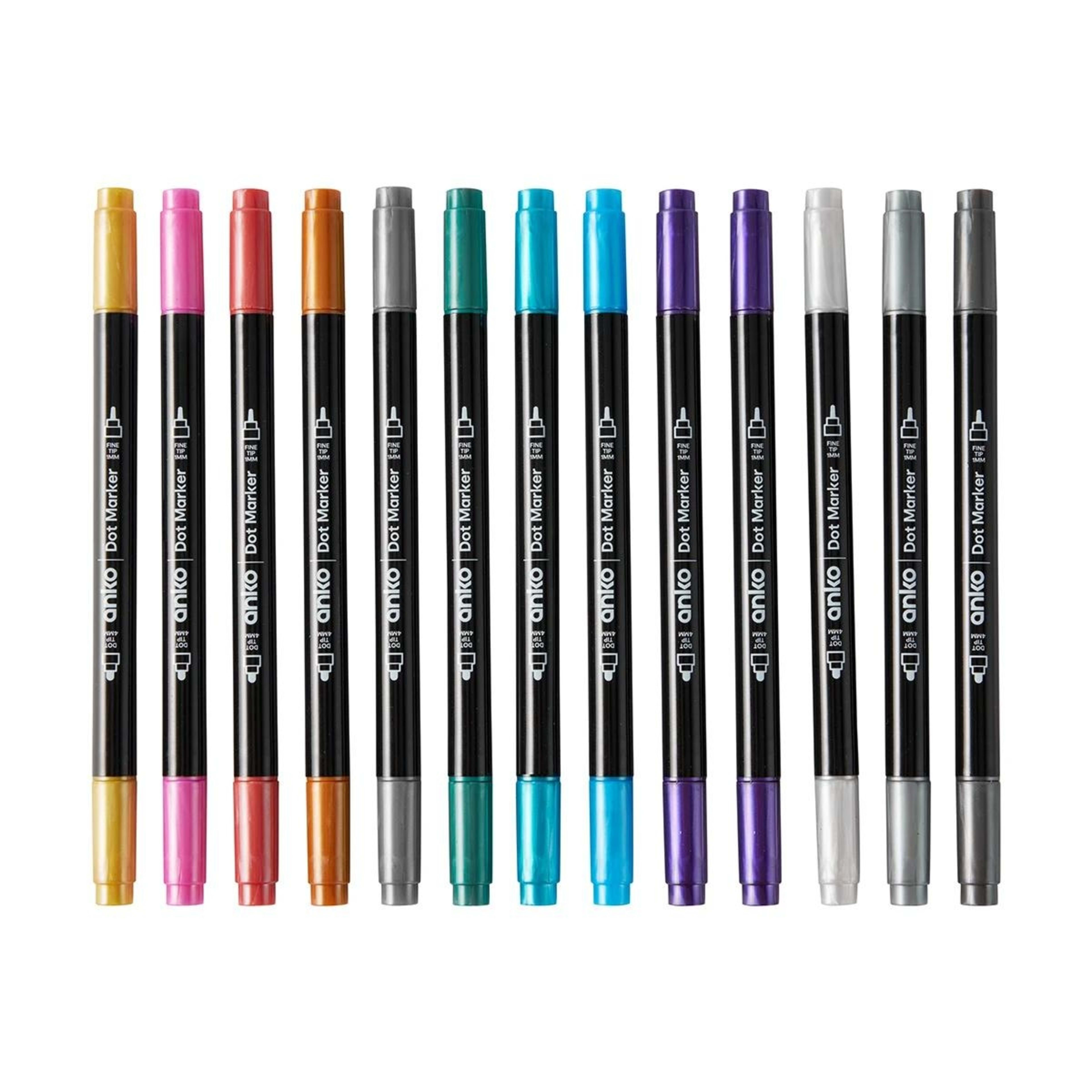 2 12 Pack Dual End Dot Markers - Metallic Ink, 2 of 5
