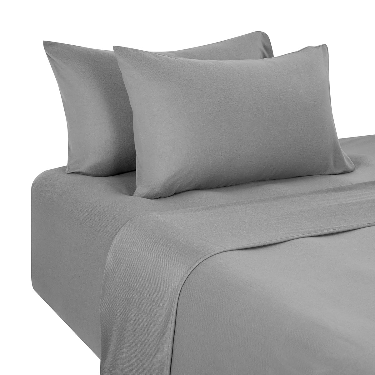 Soft Touch Sheet Set Double Bed, Grey Kmart NZ