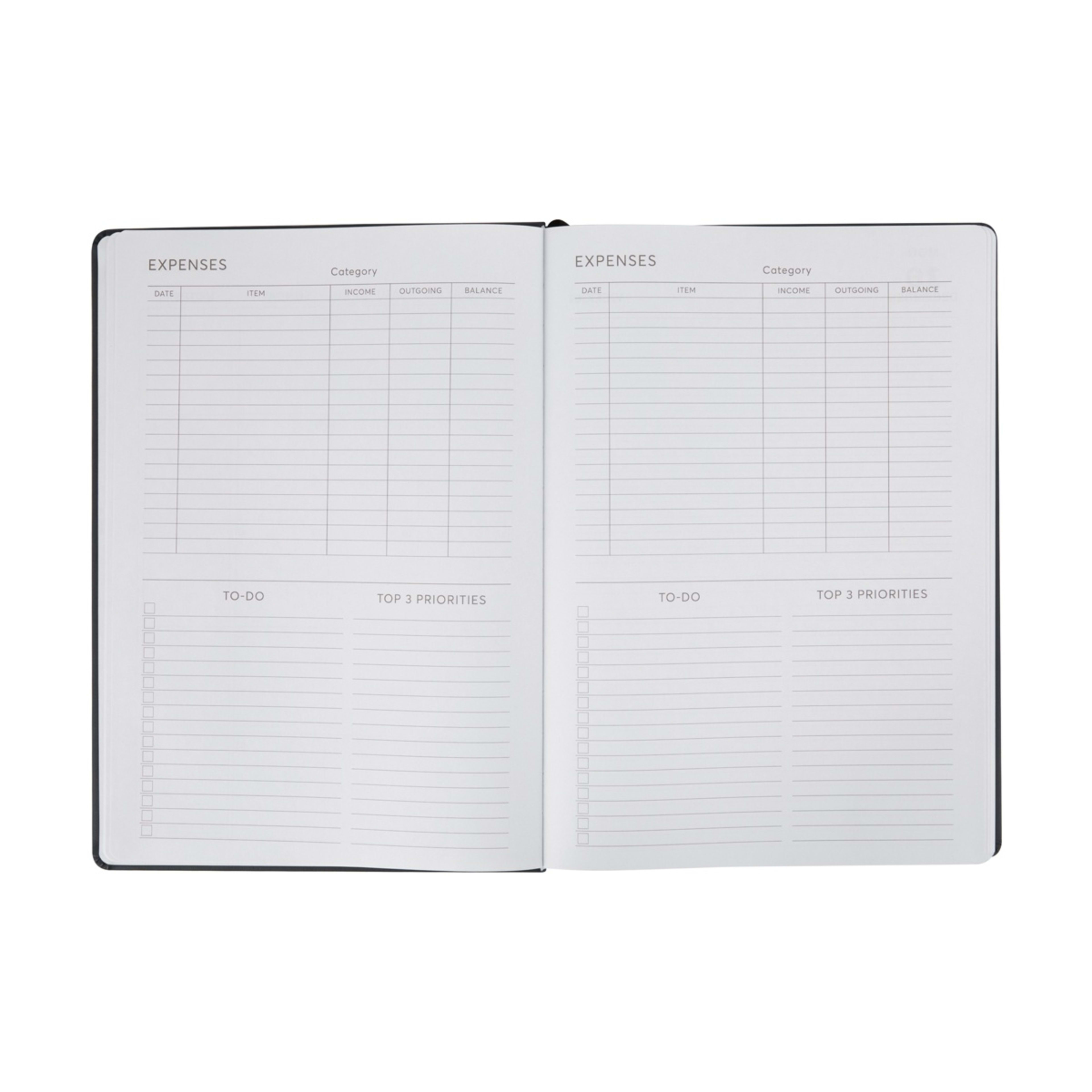 2025 A4 Daily Diary Charcoal Kmart