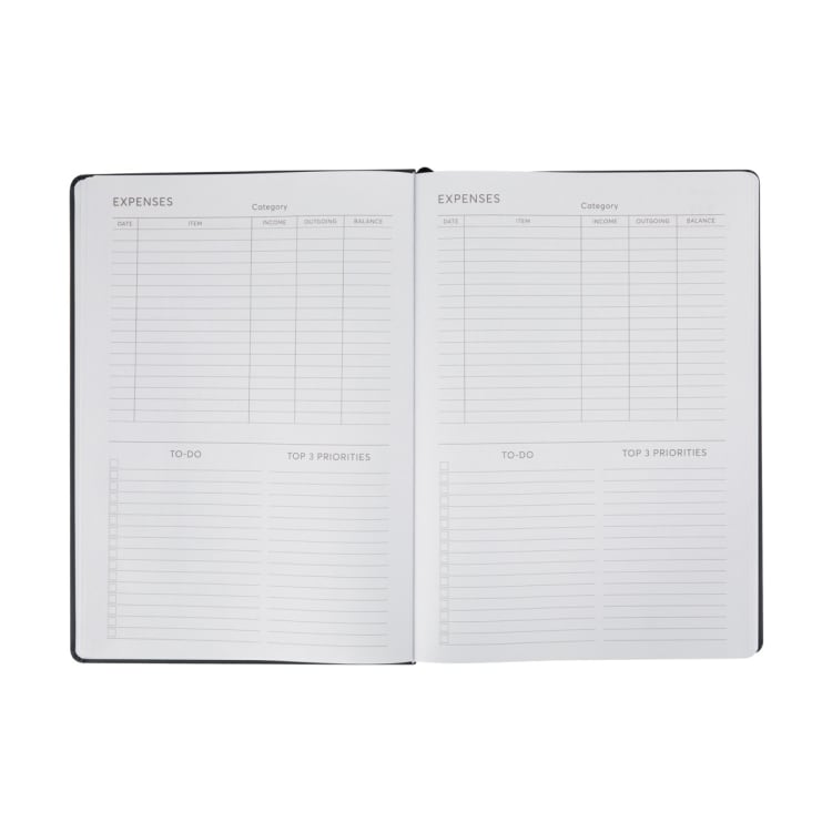 2025 A4 Daily Diary Charcoal Kmart