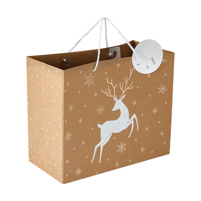 Christmas Landscape Gift Bag Reindeer Kmart