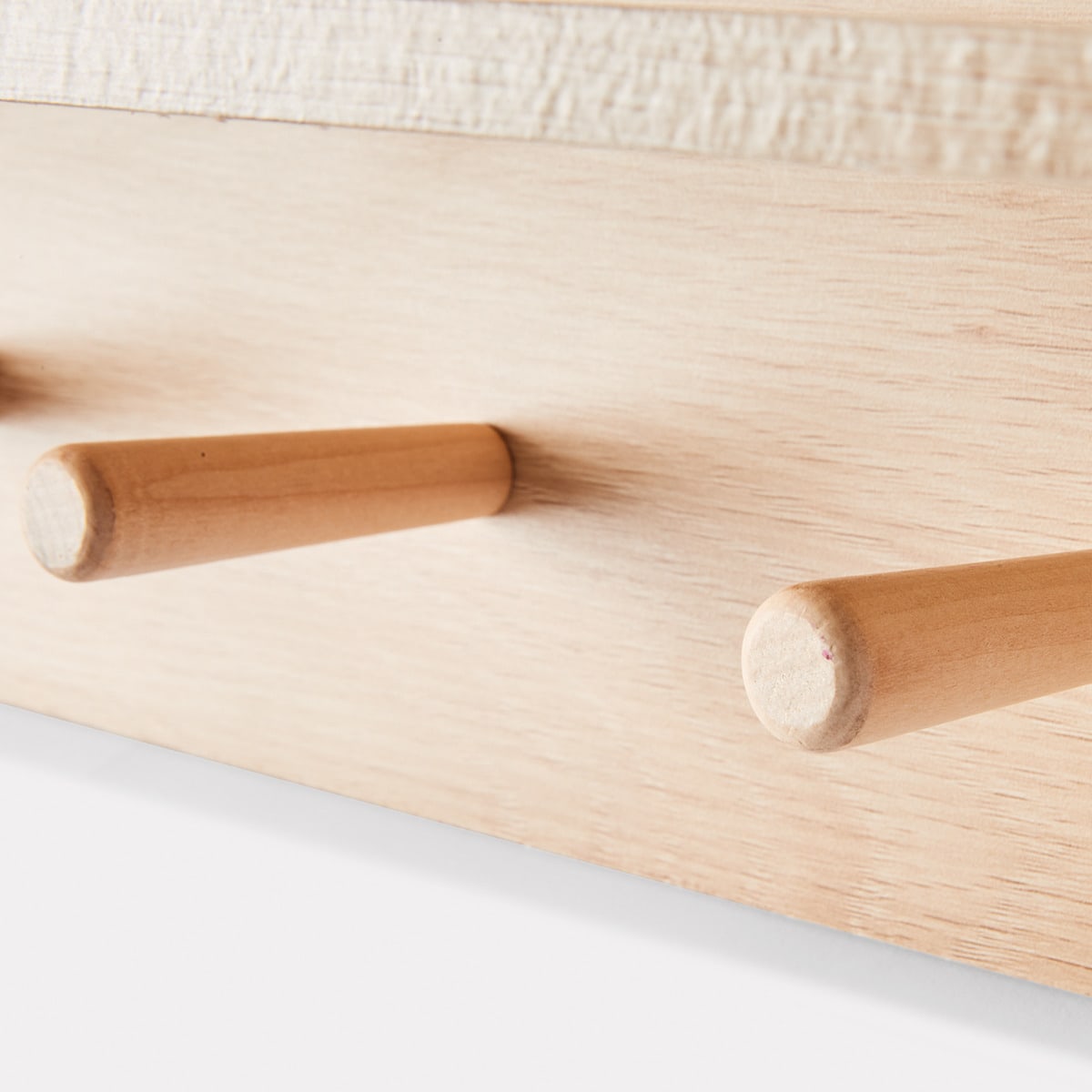 Oak Look Shelf with Hooks Kmart