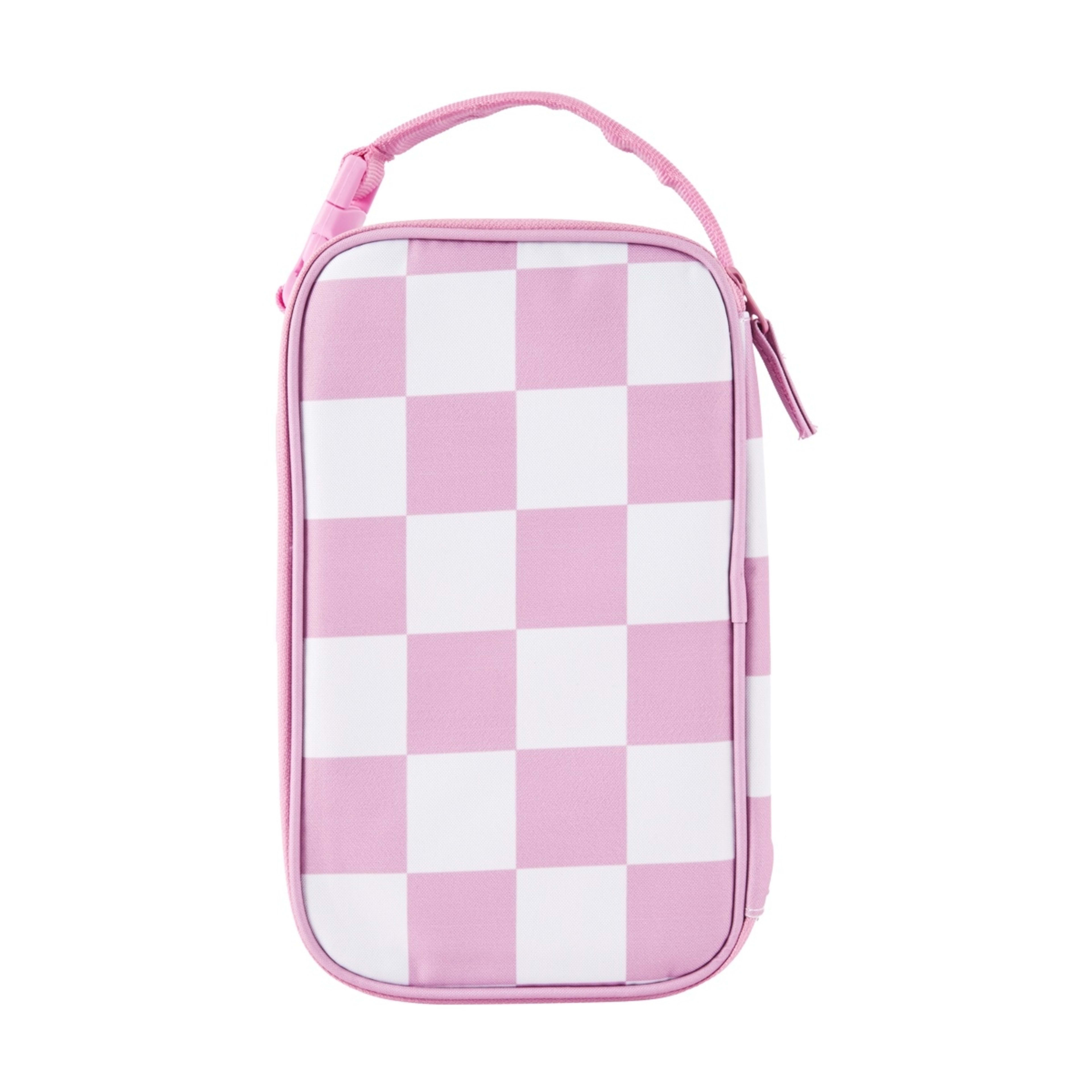 1 Pink Check Insulated Cold Box