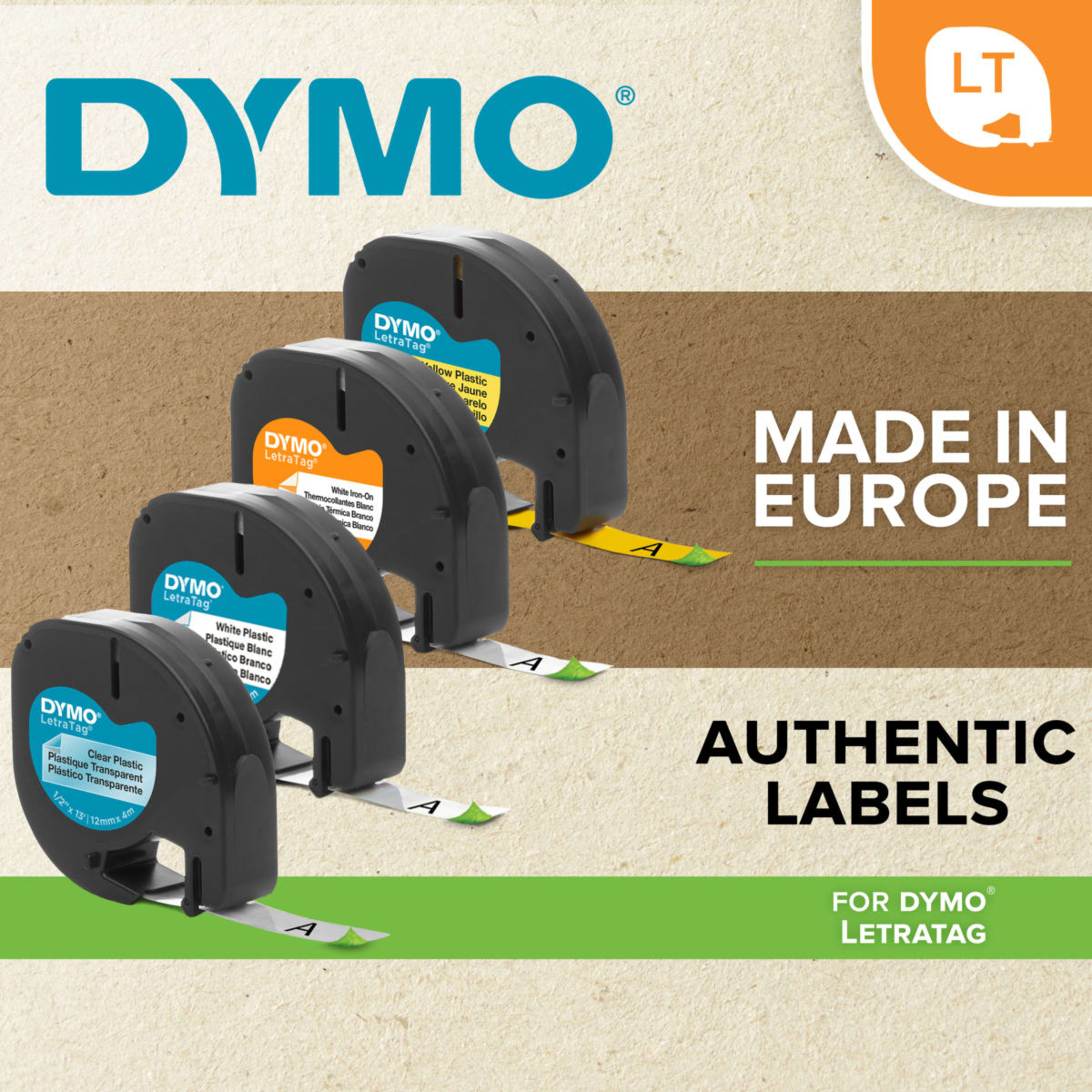 5 Dymo Letratag Plastic Tape, 5 of 8