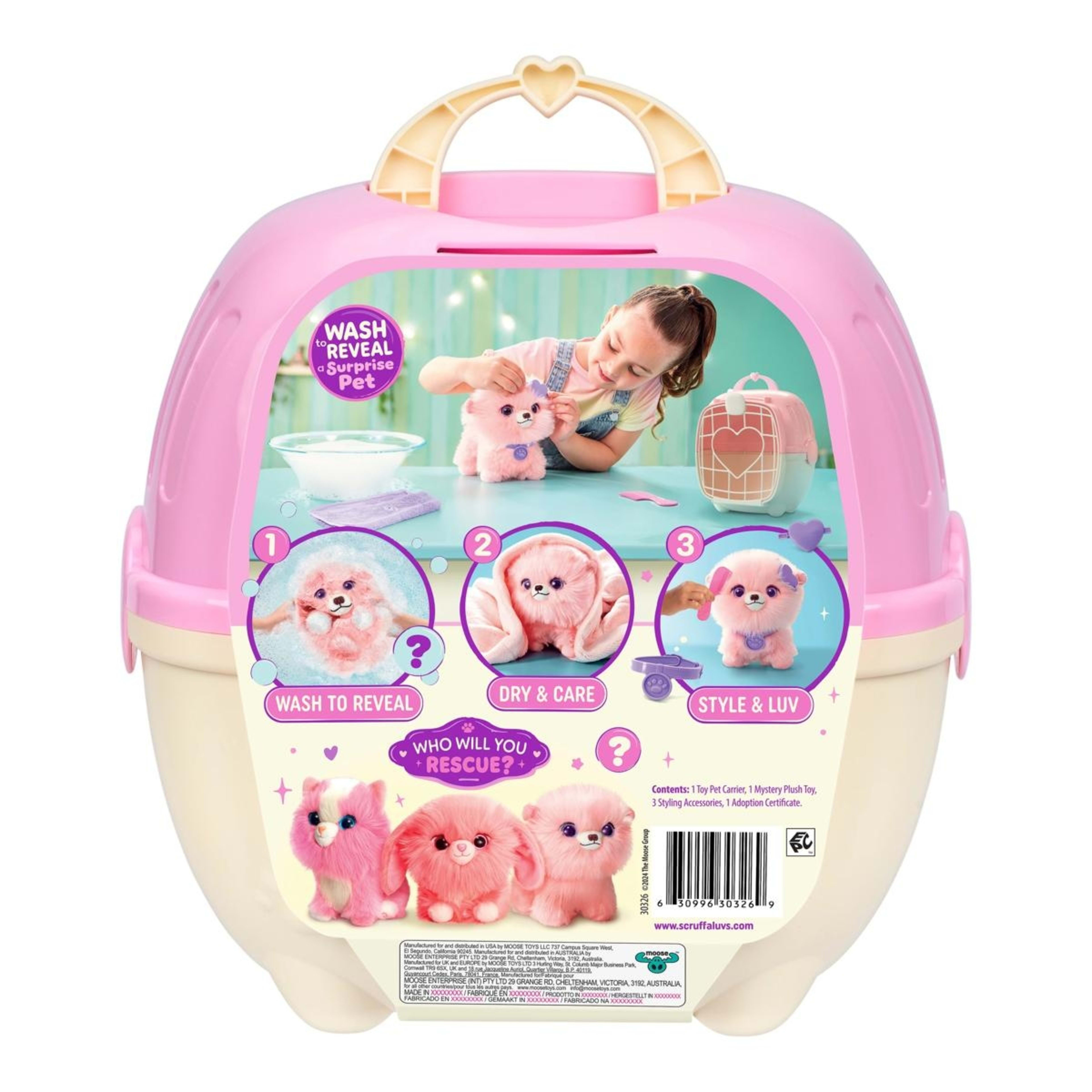 10 Scruff-A-Luvs Pet Scruff - Pink, Assorted, 10 of 10