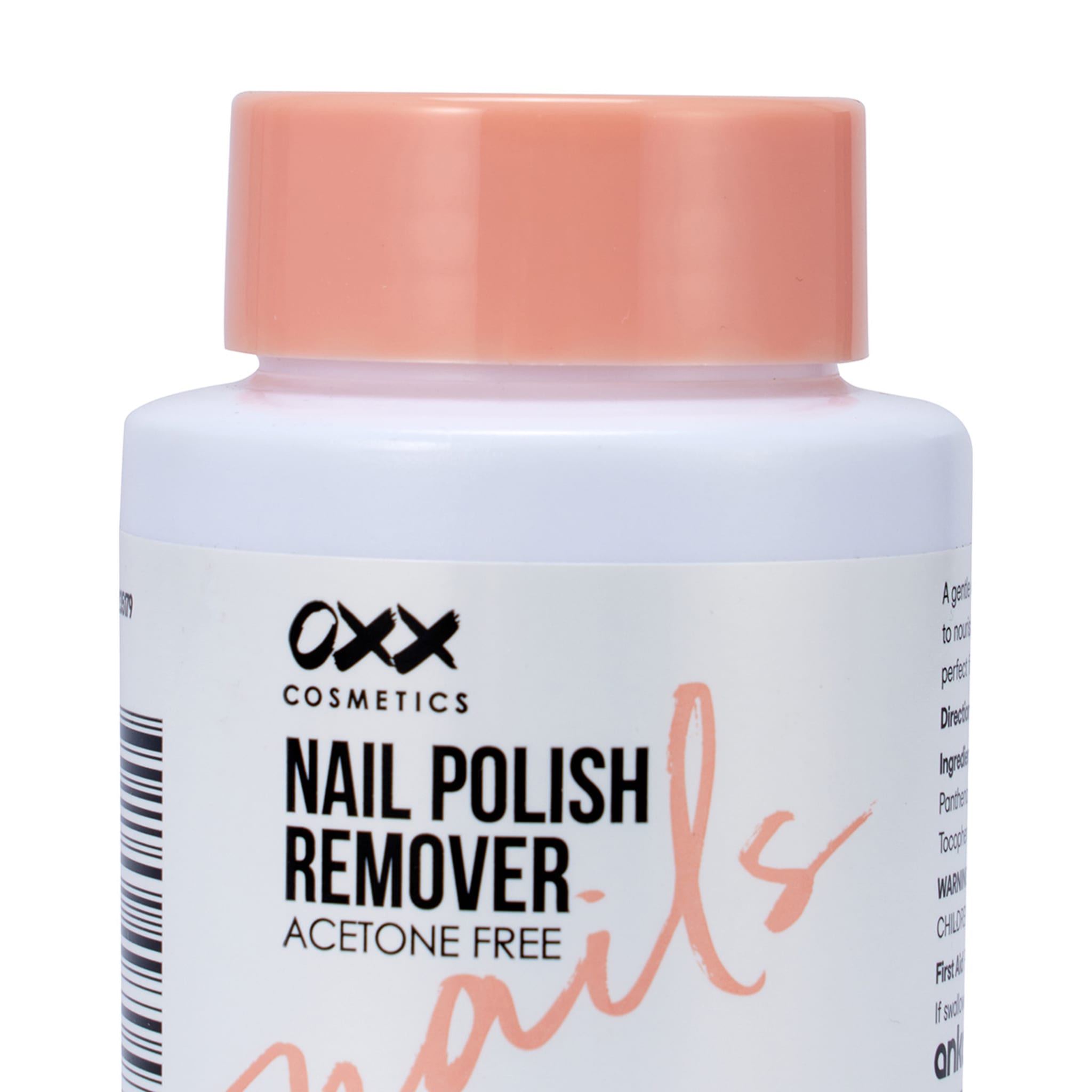 OXX Cosmetics Acetone Free Nail Polish Remover - Panthenol, Vitamin E ...