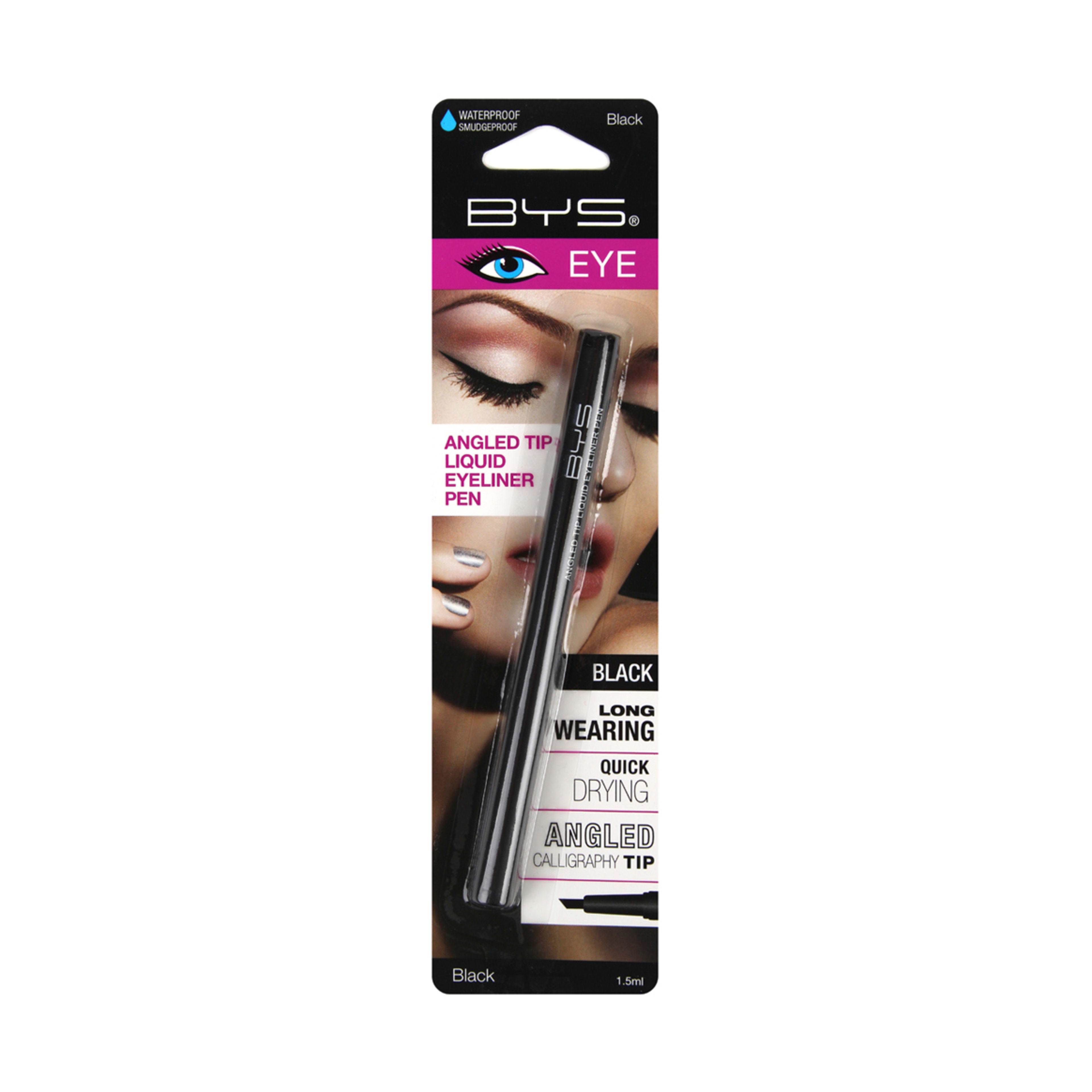 1 BYS Angled Tip Eyeliner Pen - Black