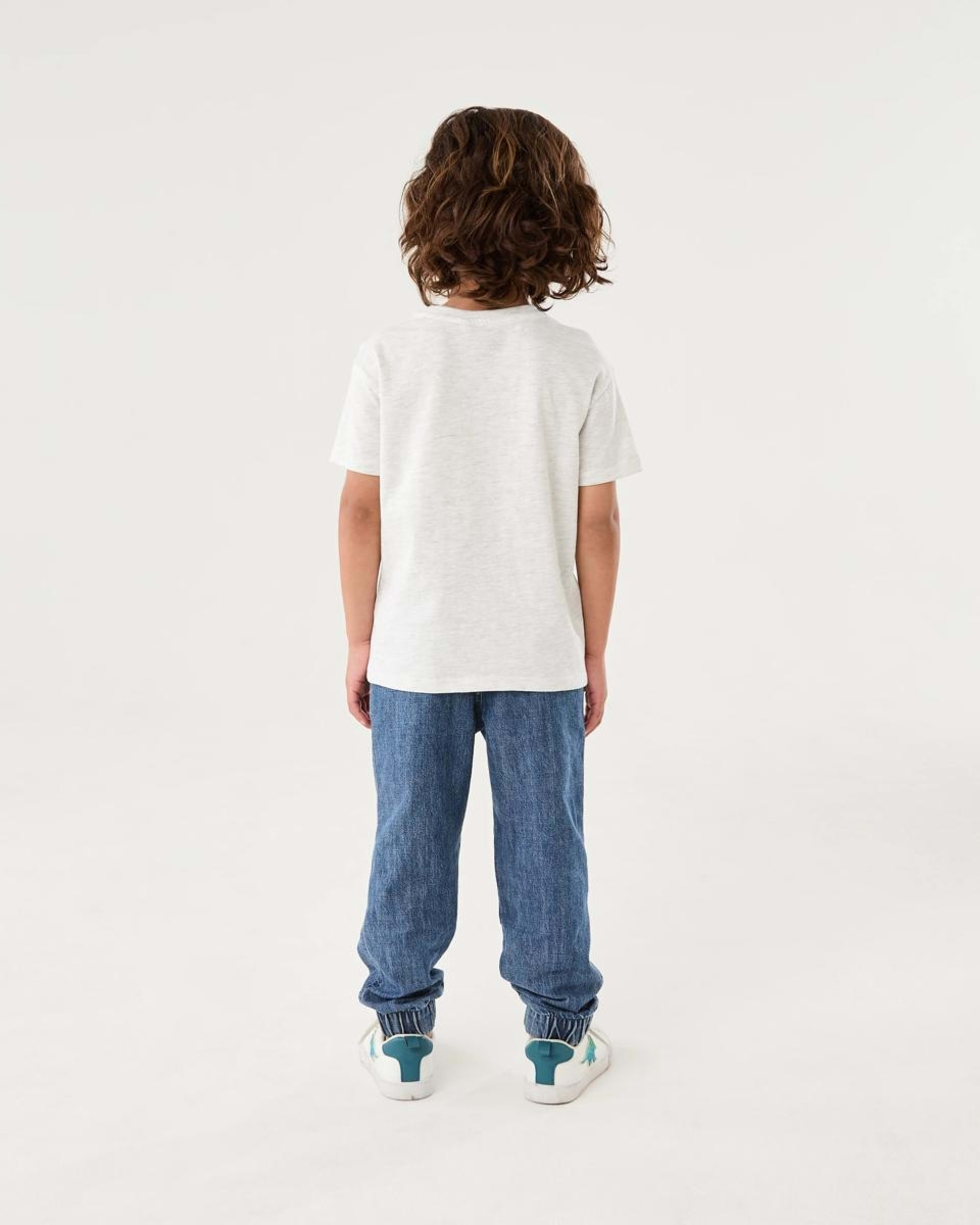 6 Chest Print T-shirt STAY WILD MONSTER WHITE MARLE, 6 of 6