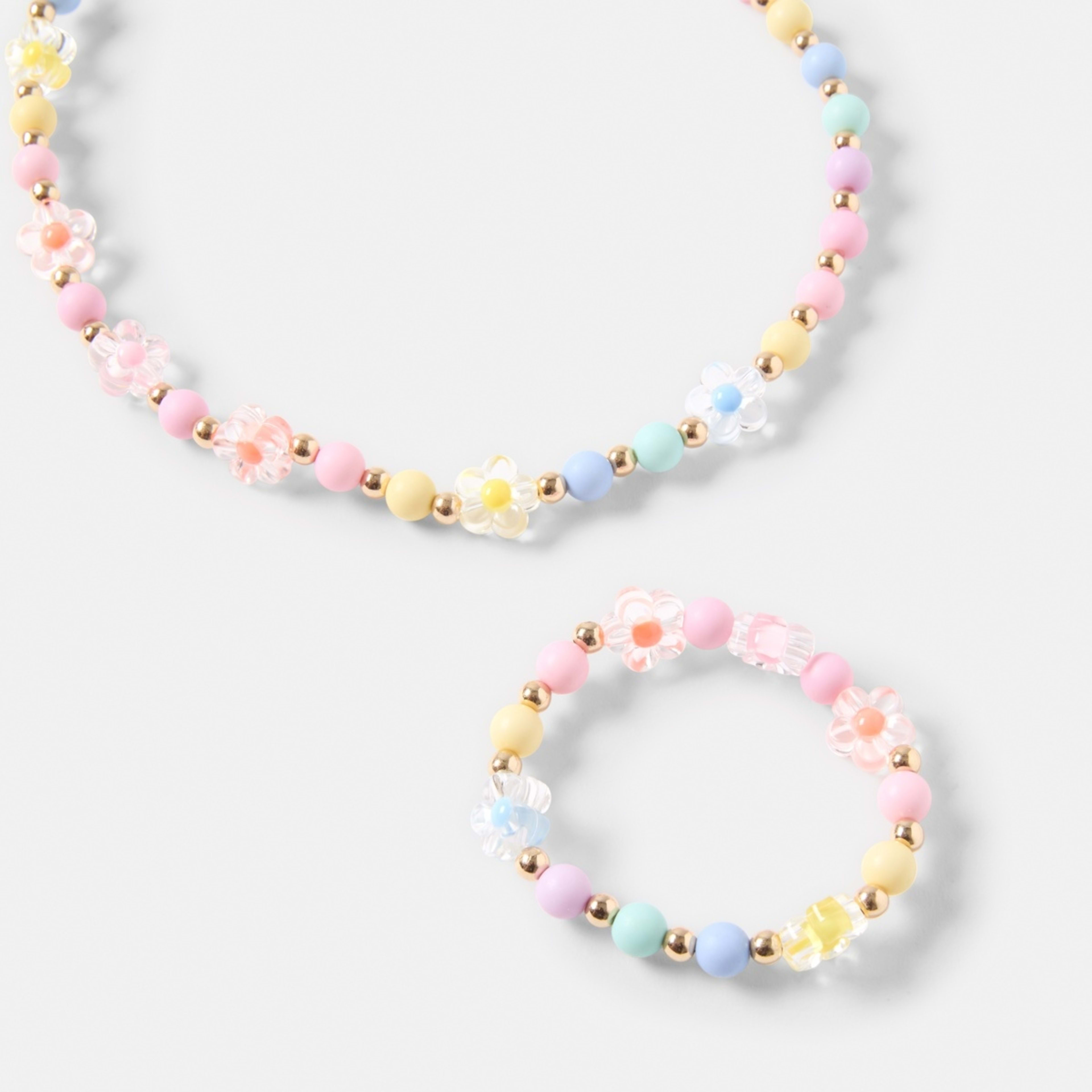 4 Pastel Necklace and Bracelet, 4 of 5