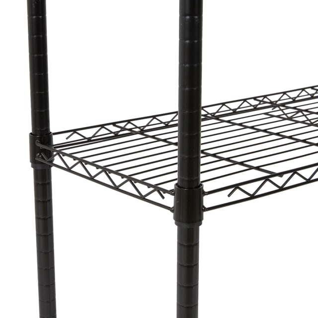 3 Tier Black Shelving Set Kmart