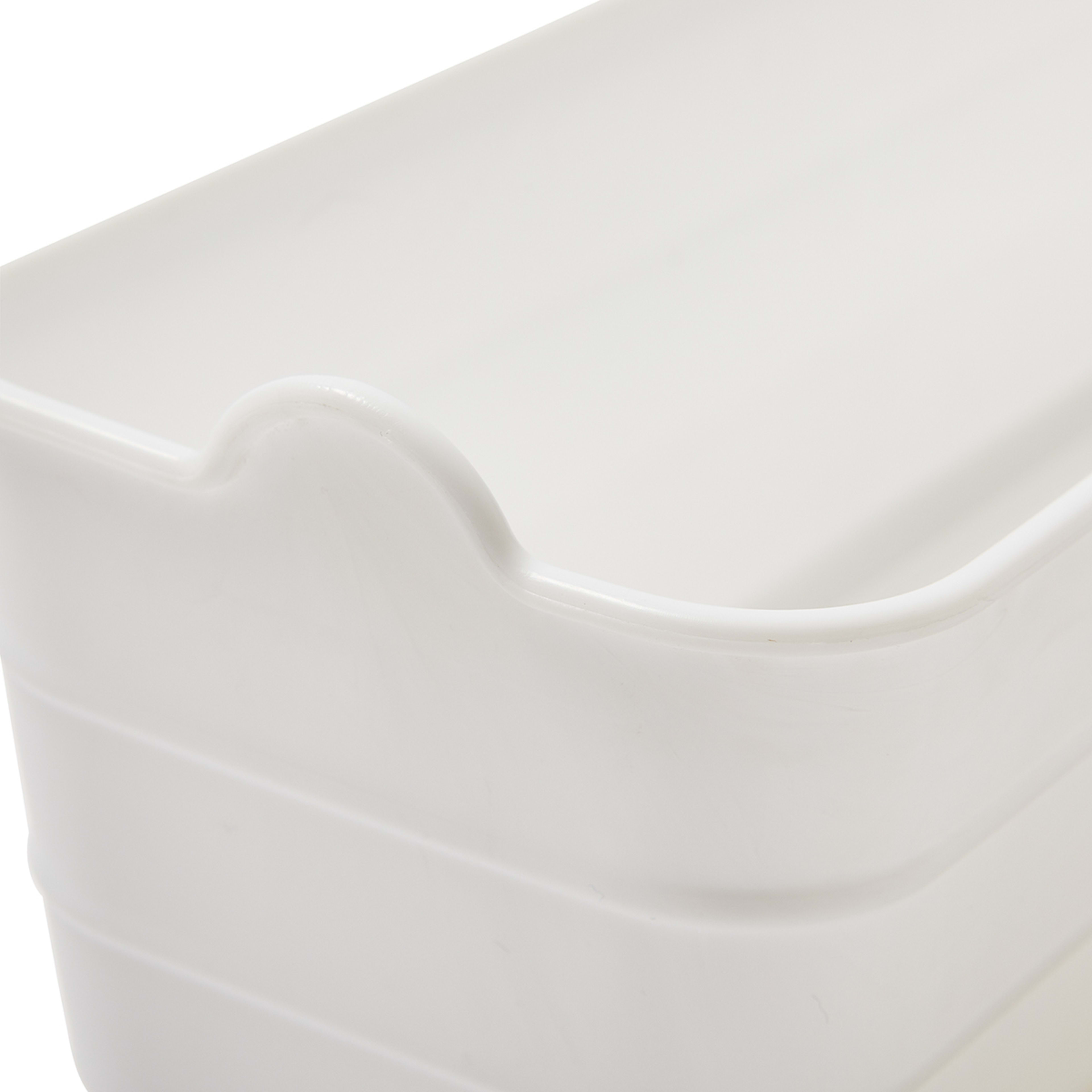 4 2 Pack Narrow Flexi Trays - White, 4 of 9