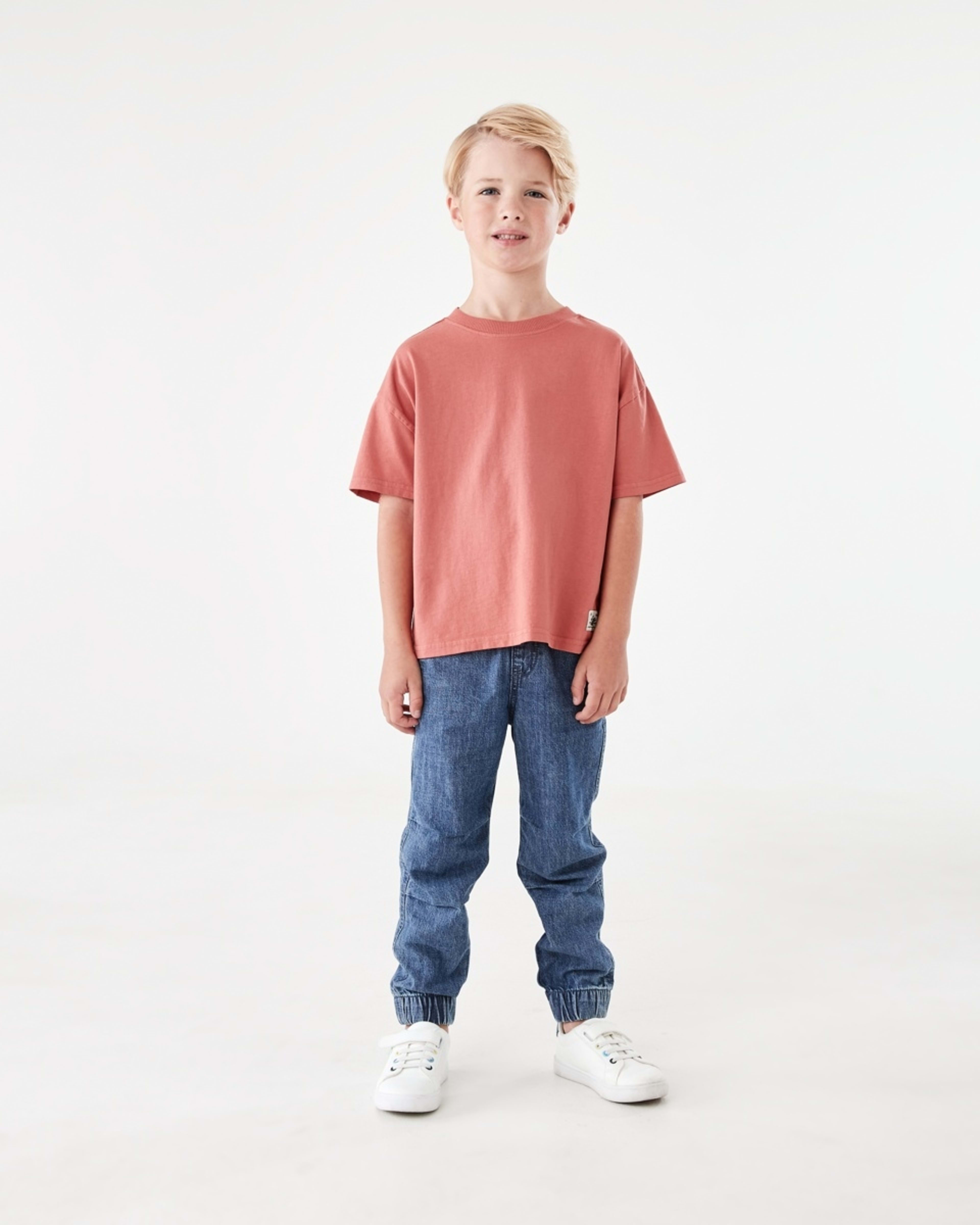 5 Oversized Washed T-shirt Washd Red, 5 of 8