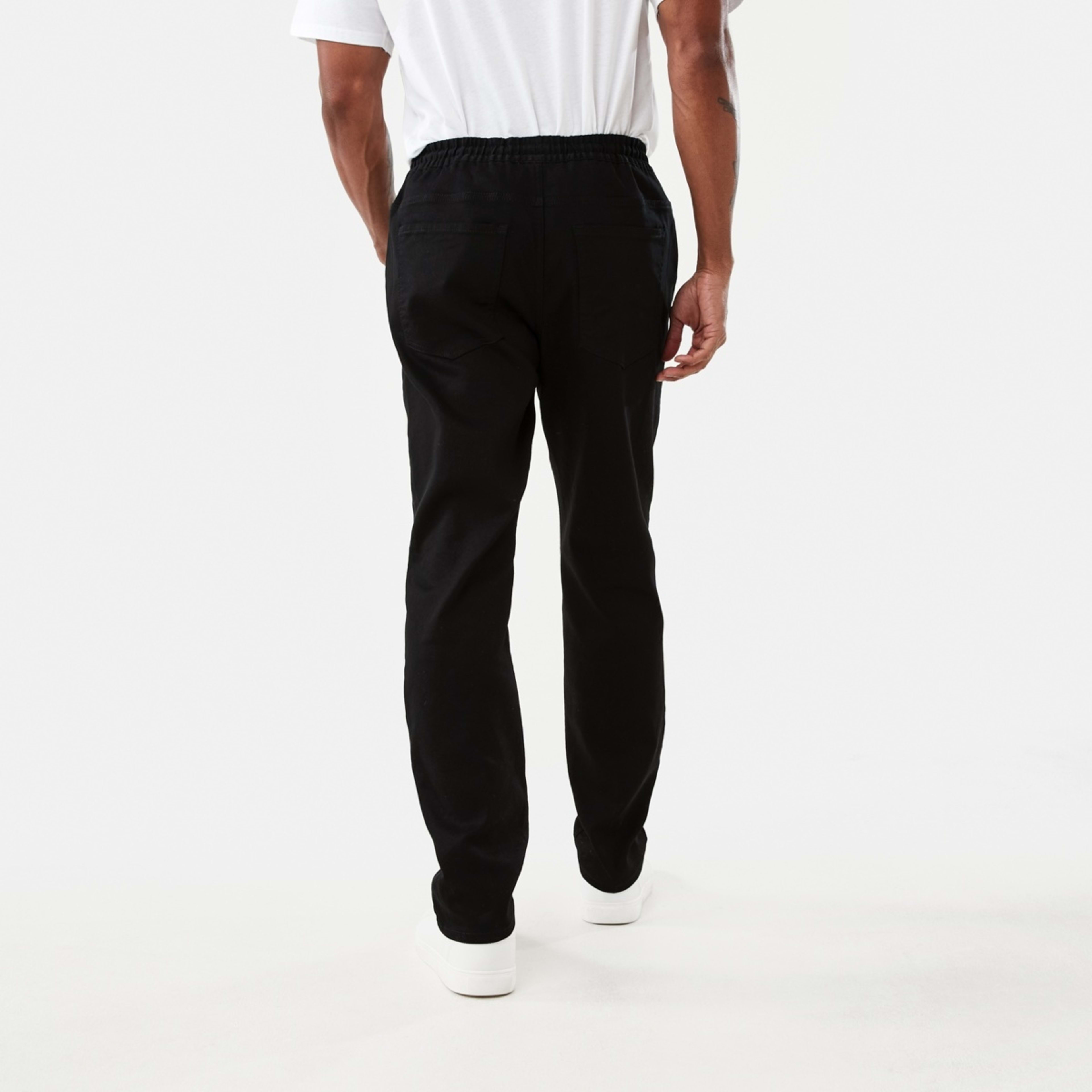 3 Knit Jogger Pants Black, 3 of 7