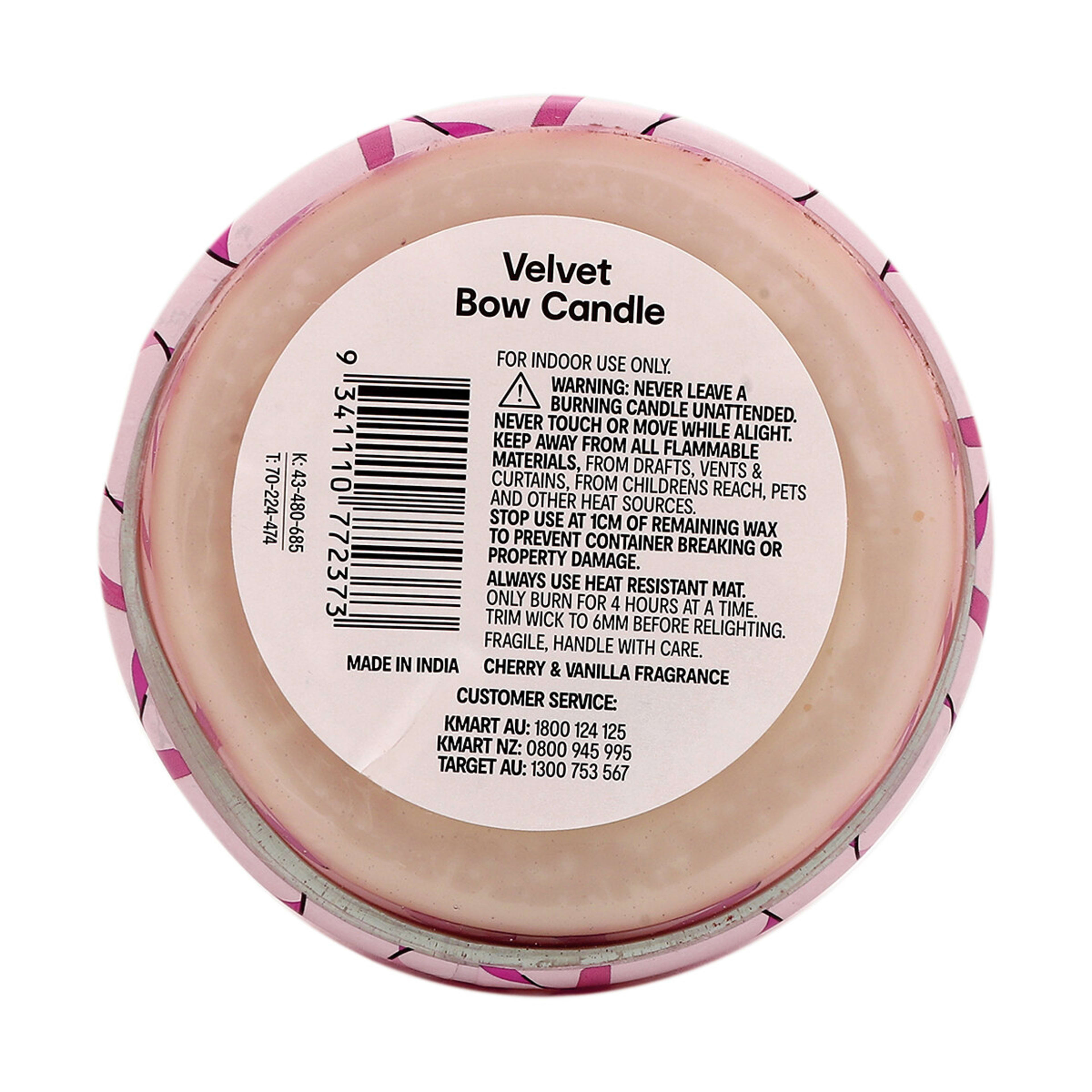 6 Velvet Bow Scented Candle, 6 of 6