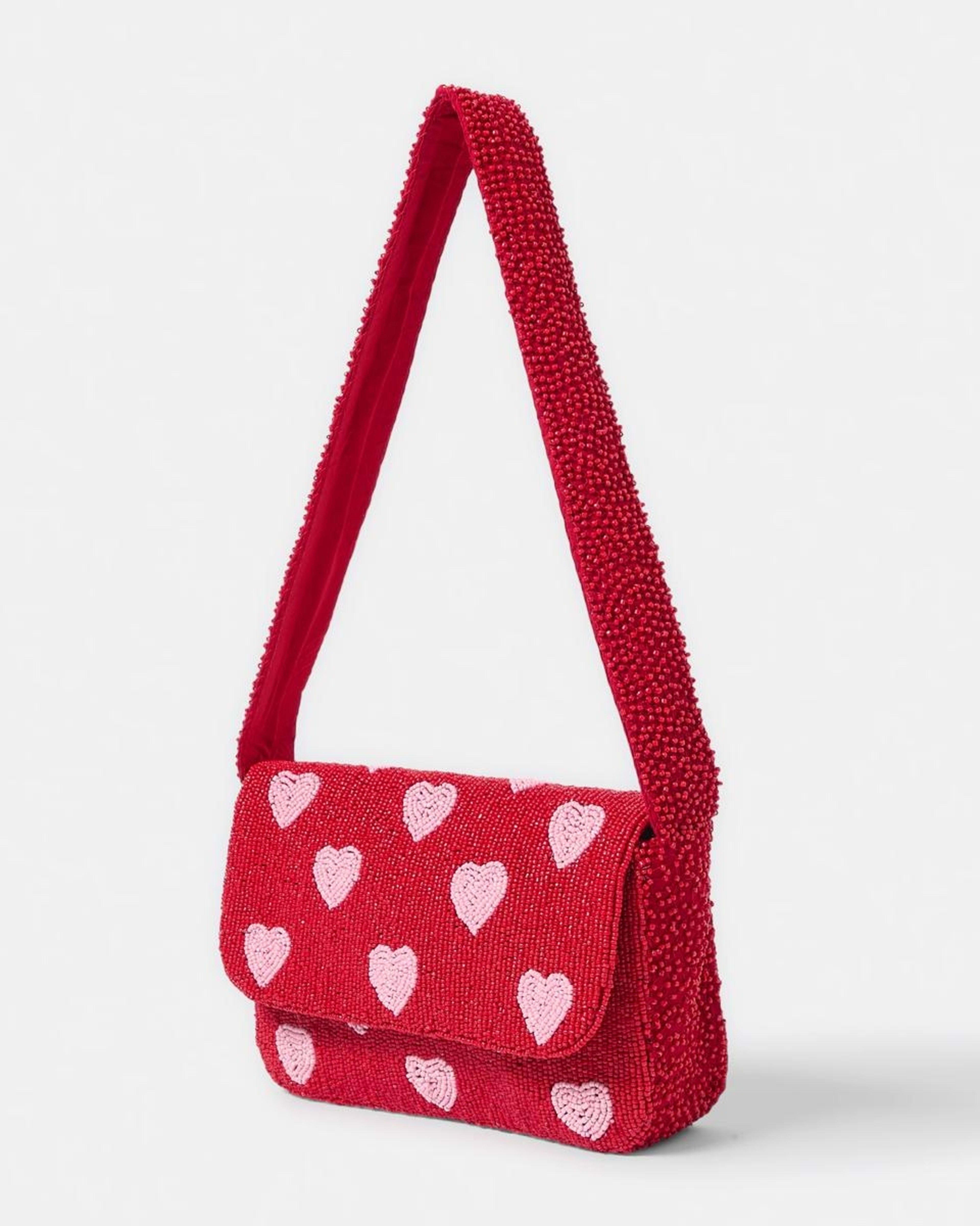 2 Beaded Shoulder Bag Hearts, 2 of 6