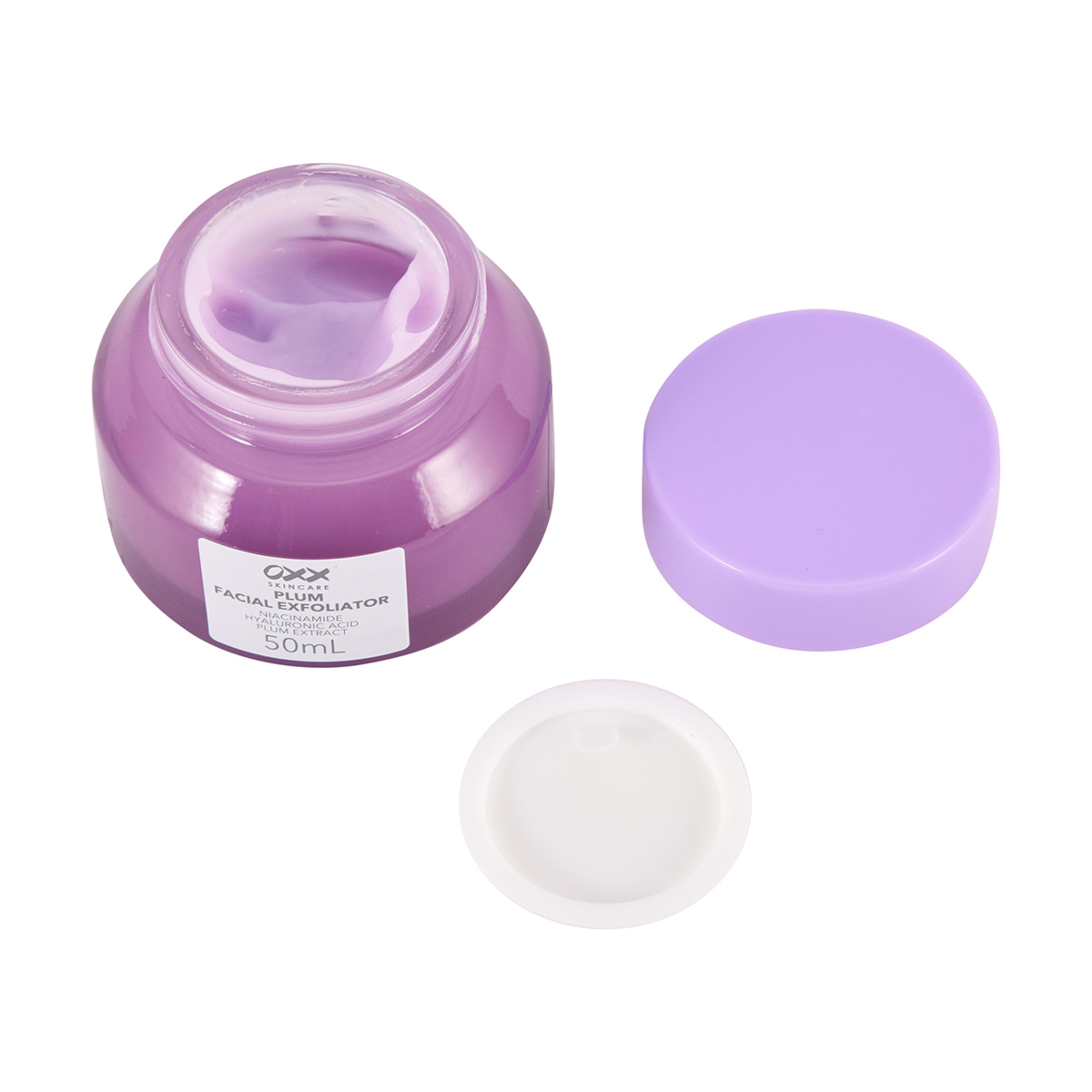 3 OXX Skincare Plum Facial Exfoliator 50ml - Niacinamide, Hyaluronic Acid and Plum Extract, 3 of 6