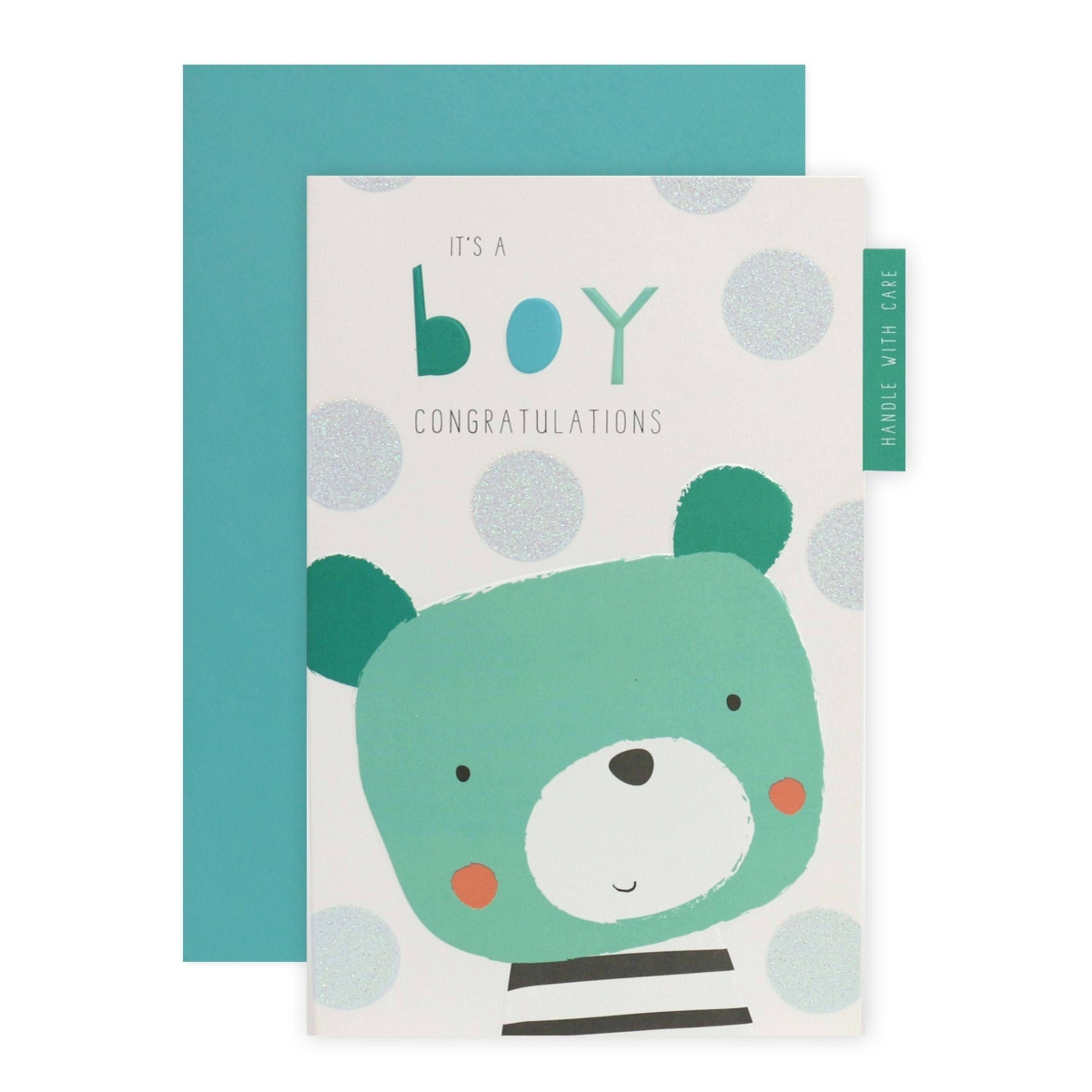 1 Connections from Hallmark New Arrival Baby Card - It's A Boy!