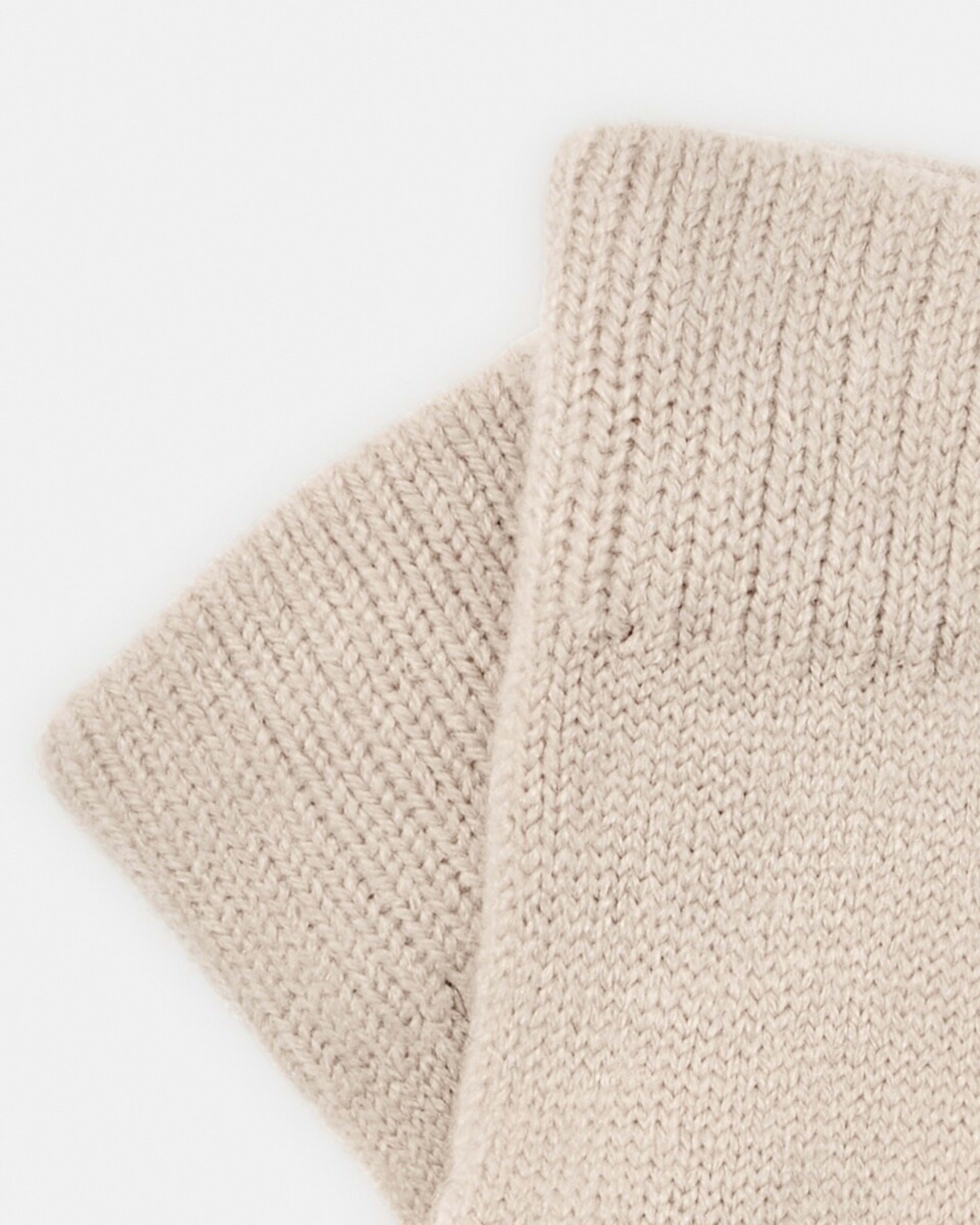 2 Fingerless Gloves Bone Beige, 2 of 3