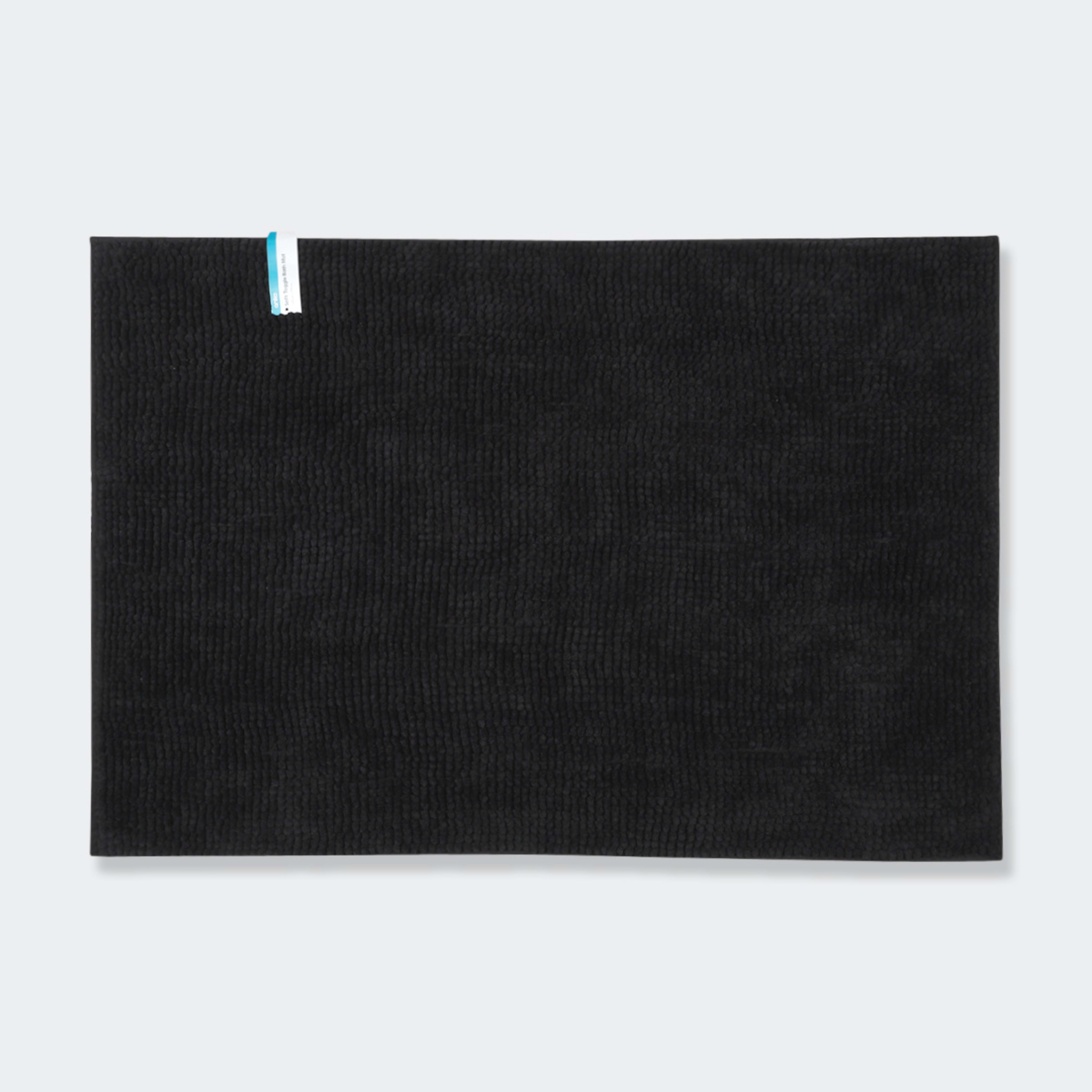 Soft Toggle Bath Mat Black Kmart
