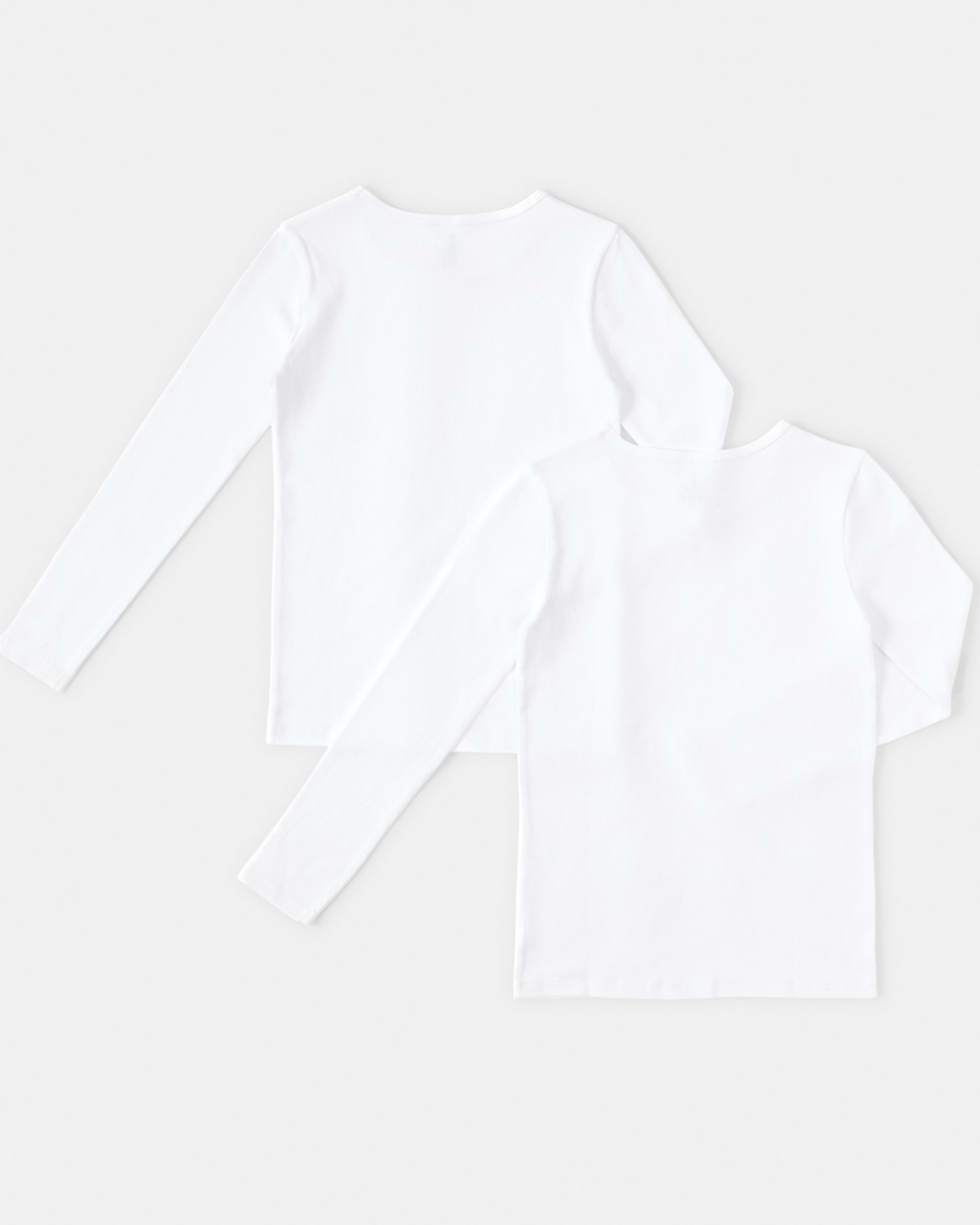 2 2 Pack Long Sleeve Thermal Top White, 2 of 4