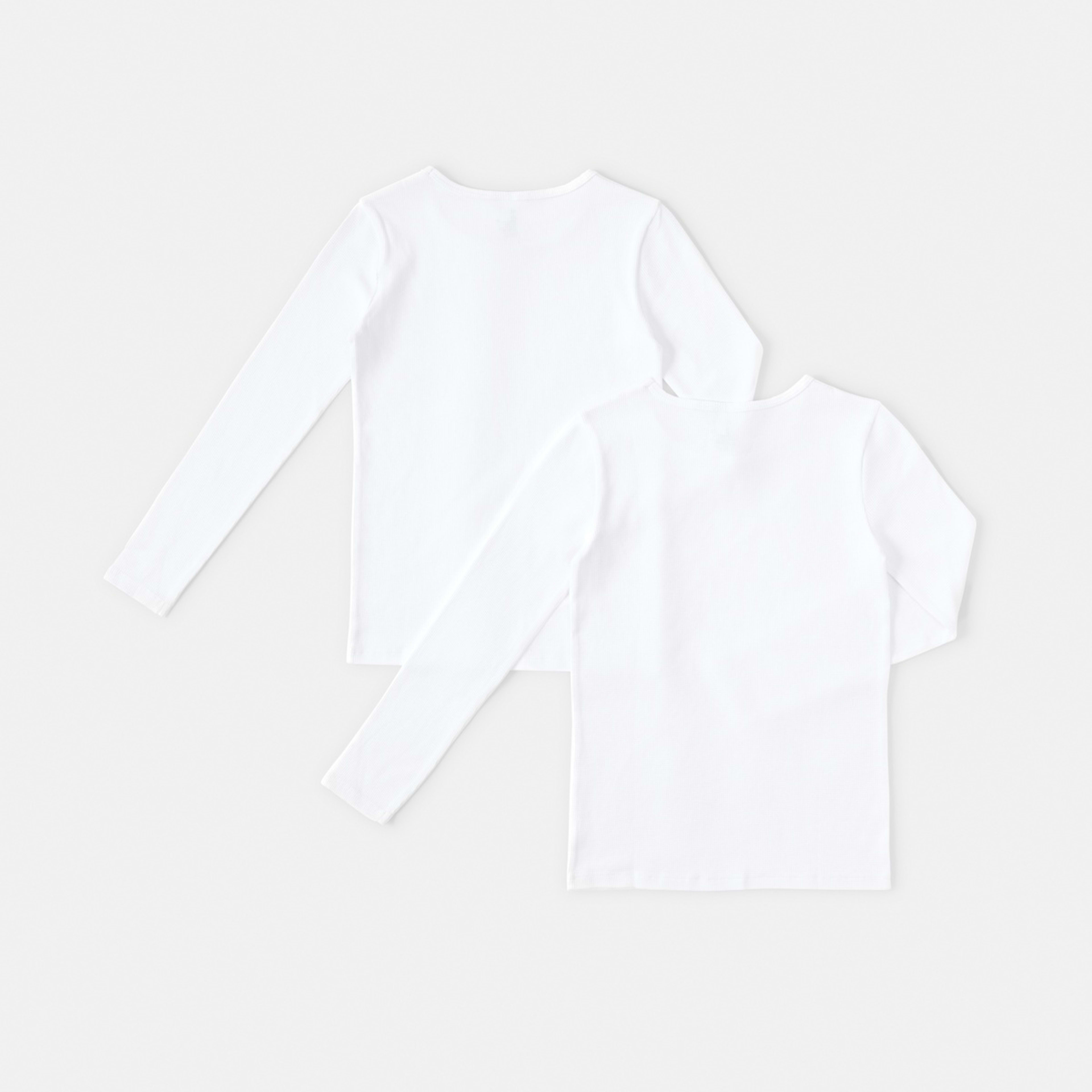 2 2 Pack Long Sleeve Thermal Top White, 2 of 4