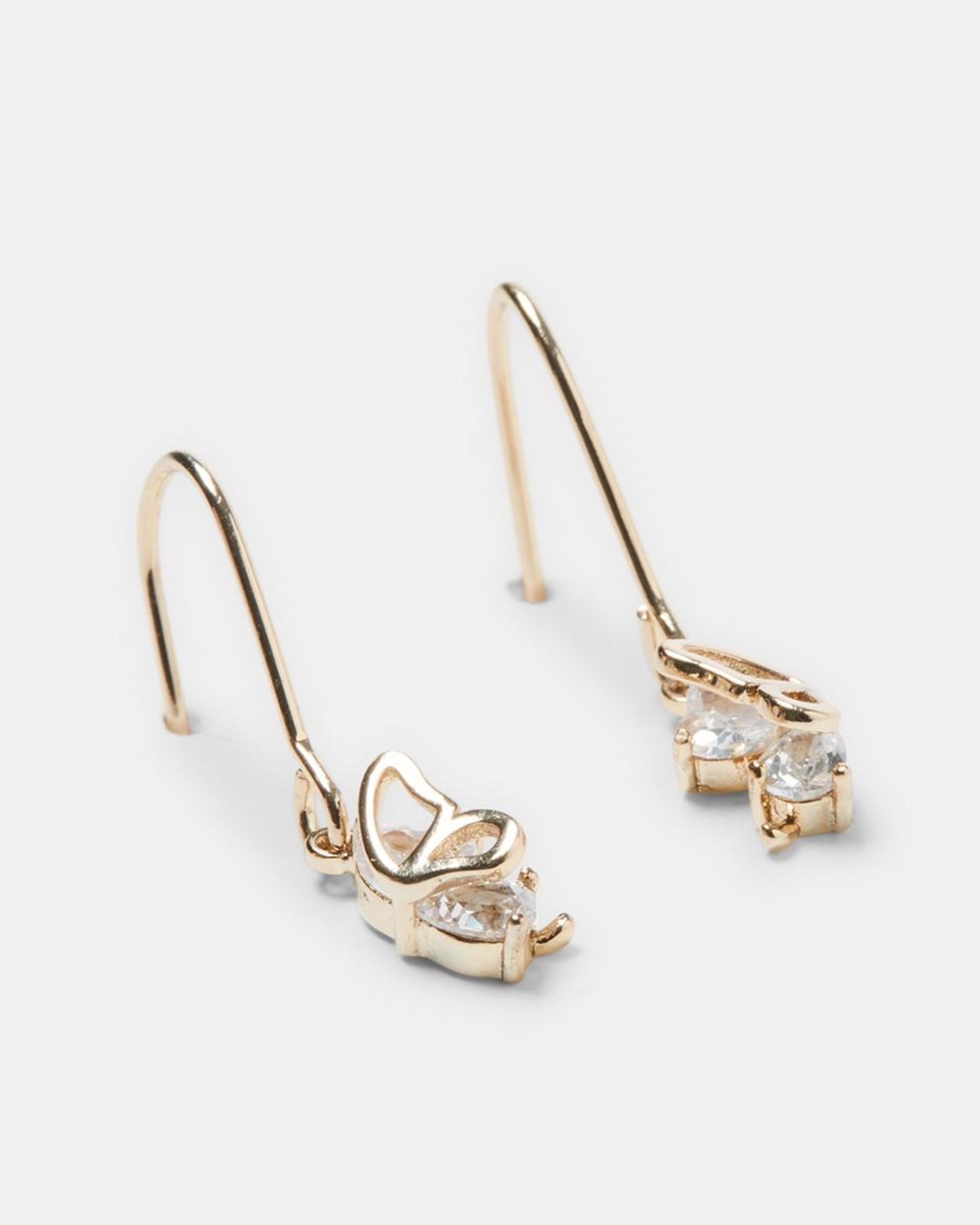 Butterfly Earrings - Gold Tone - Kmart