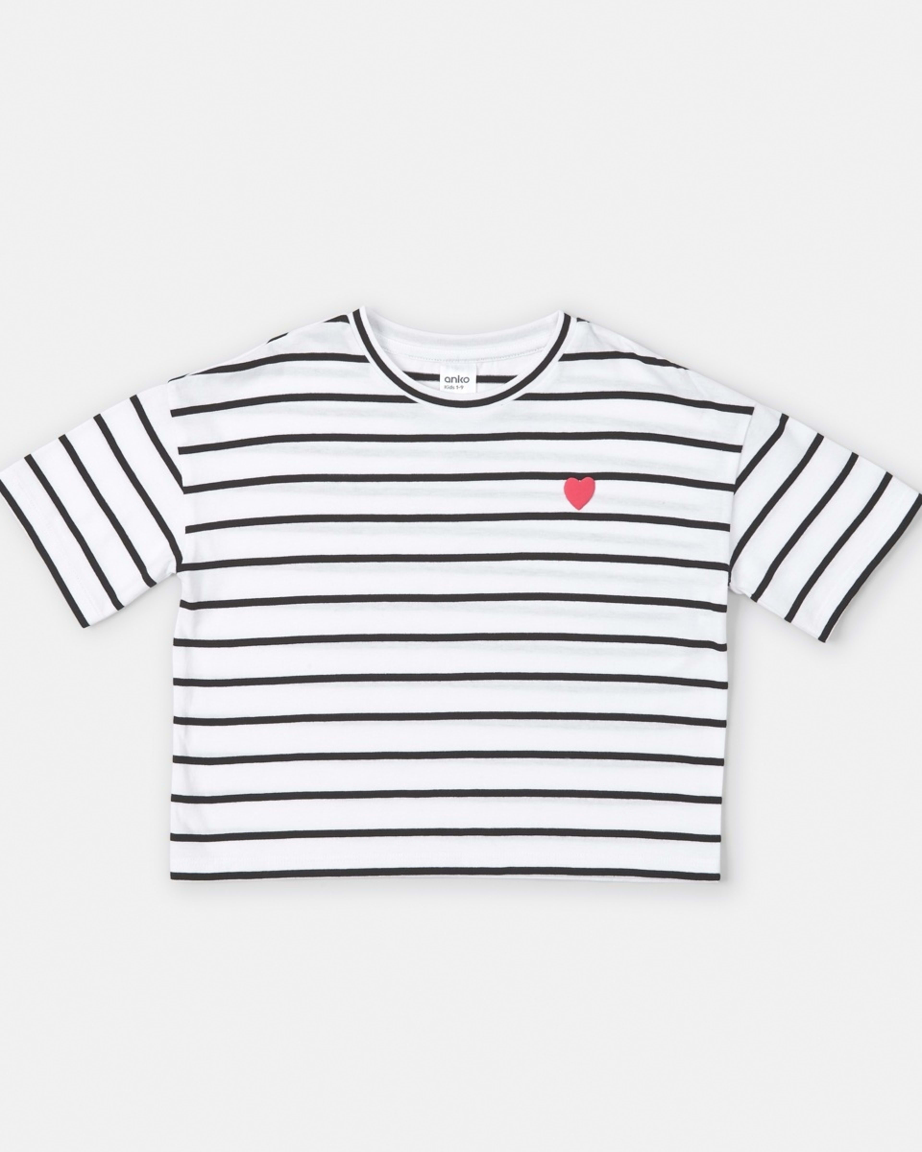 7 Short Sleeve Stripe T-shirt Blk Stripe, 7 of 8